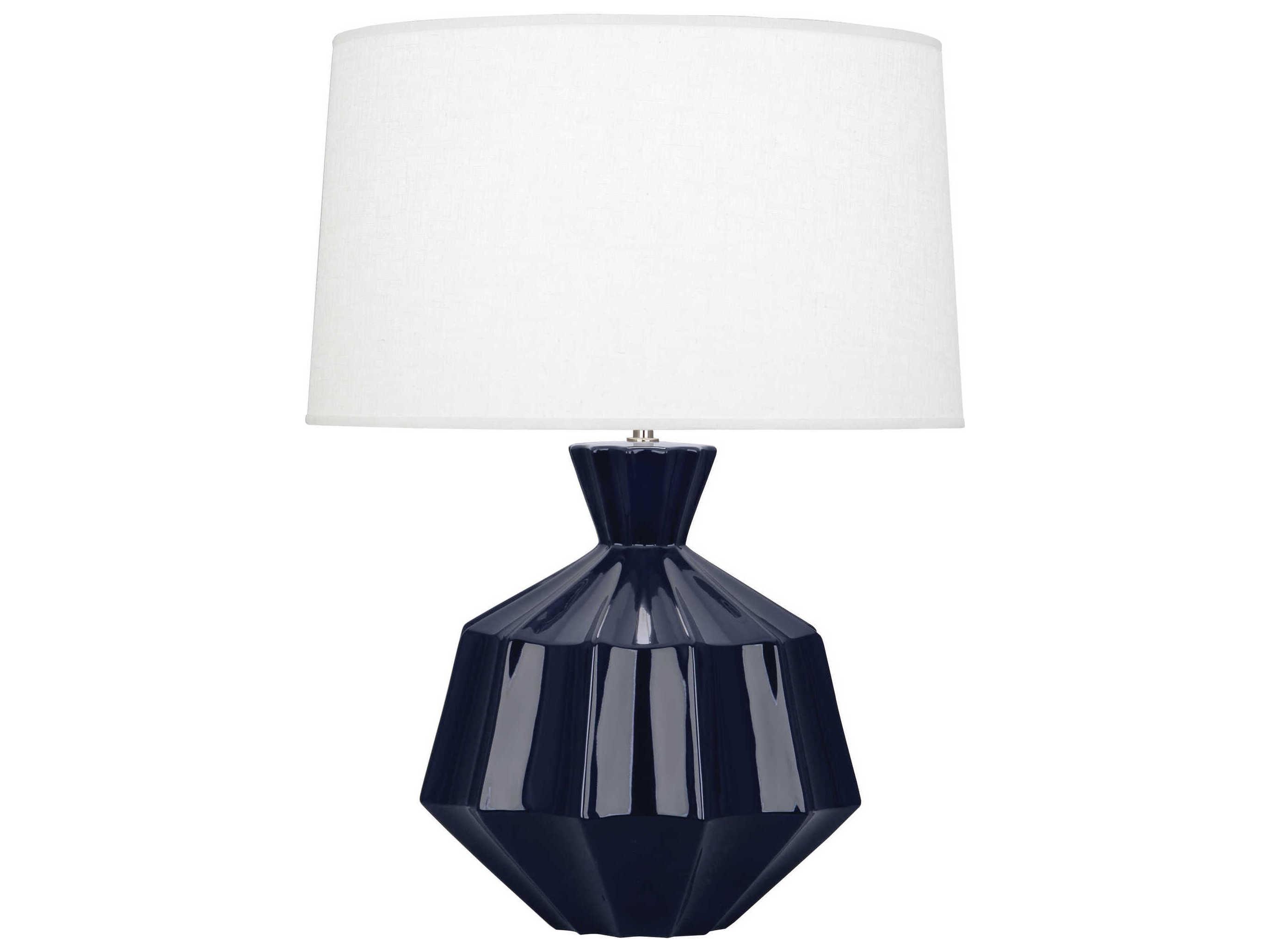 Robert Abbey Orion Midnight Blue Glazed Buffet Lamp