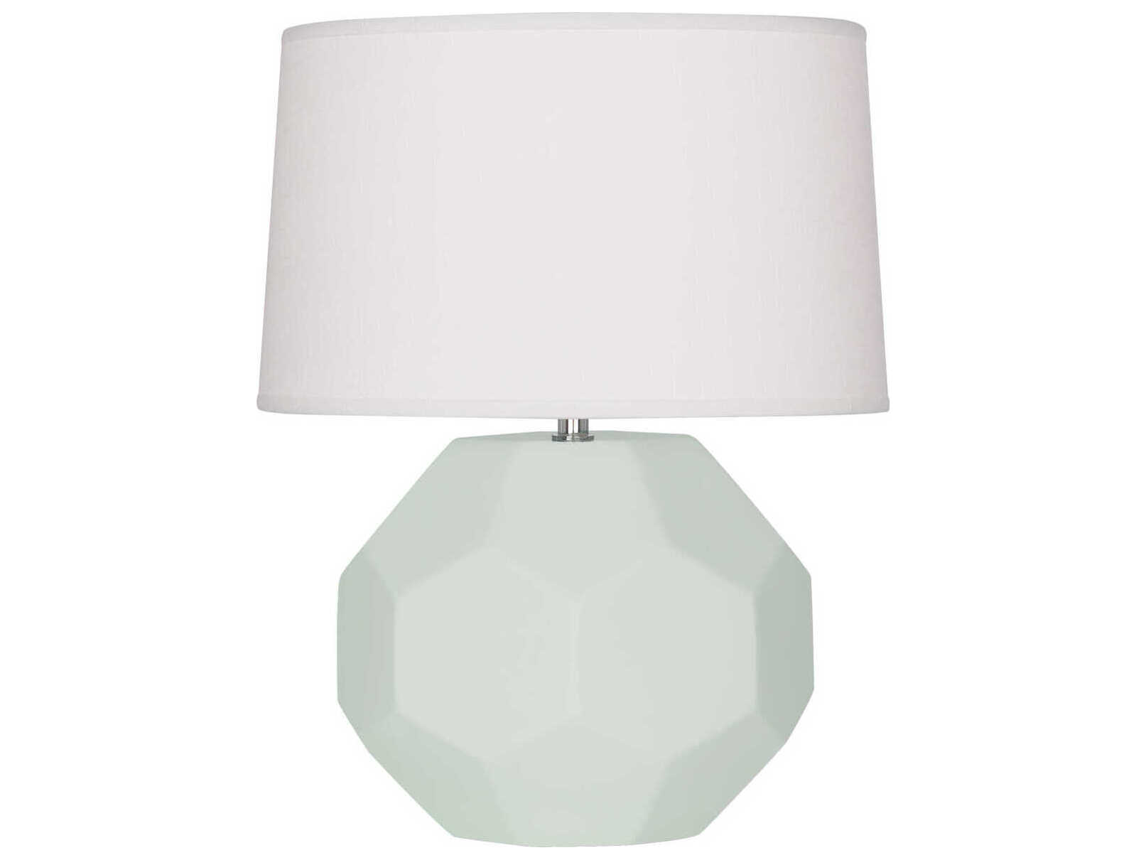 Robert Abbey Franklin Matte Celadon Glazed Green Table Lamp