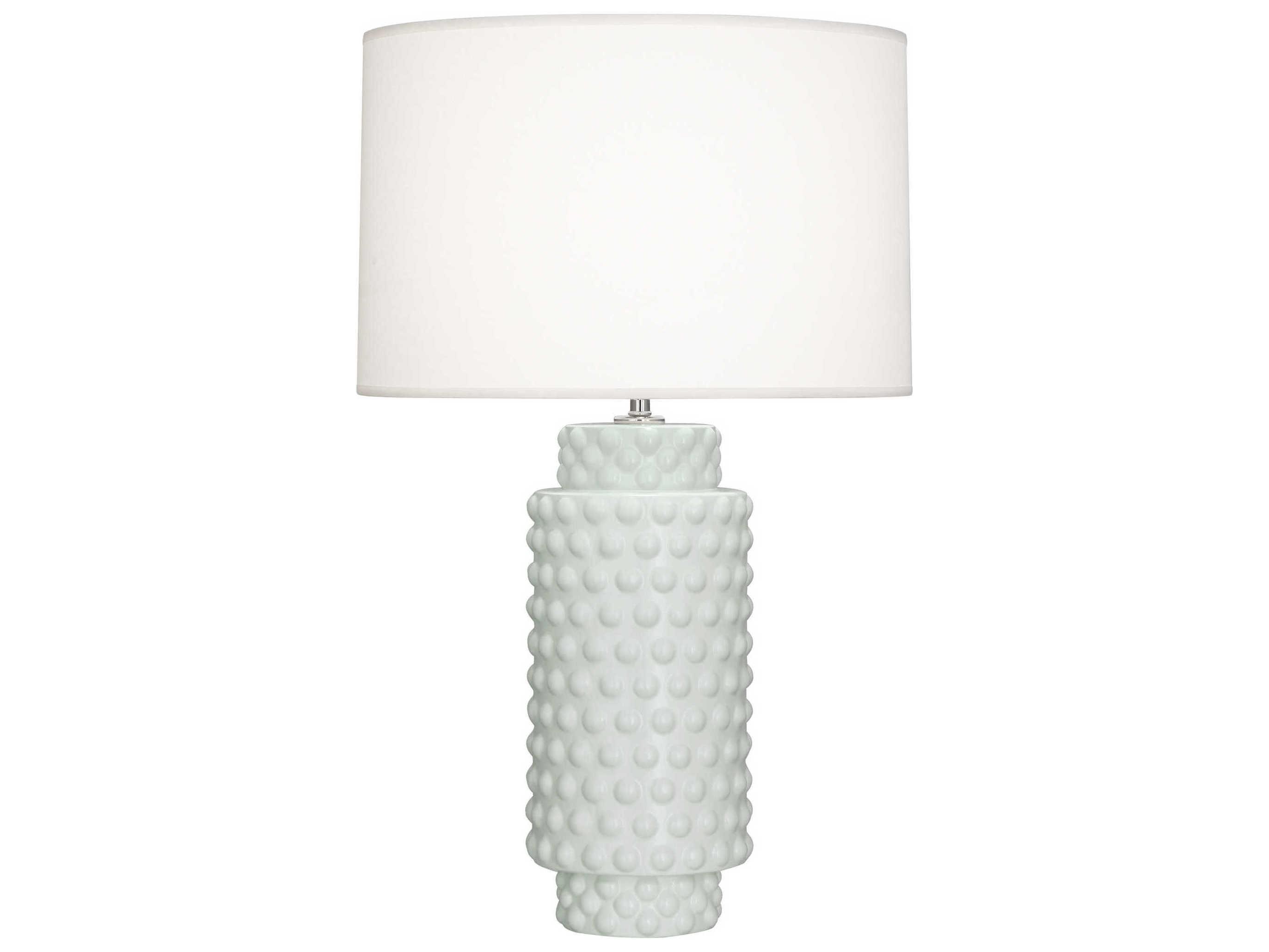 Robert Abbey Dolly Matte Celadon Glazed Textured Green Buffet Lamp