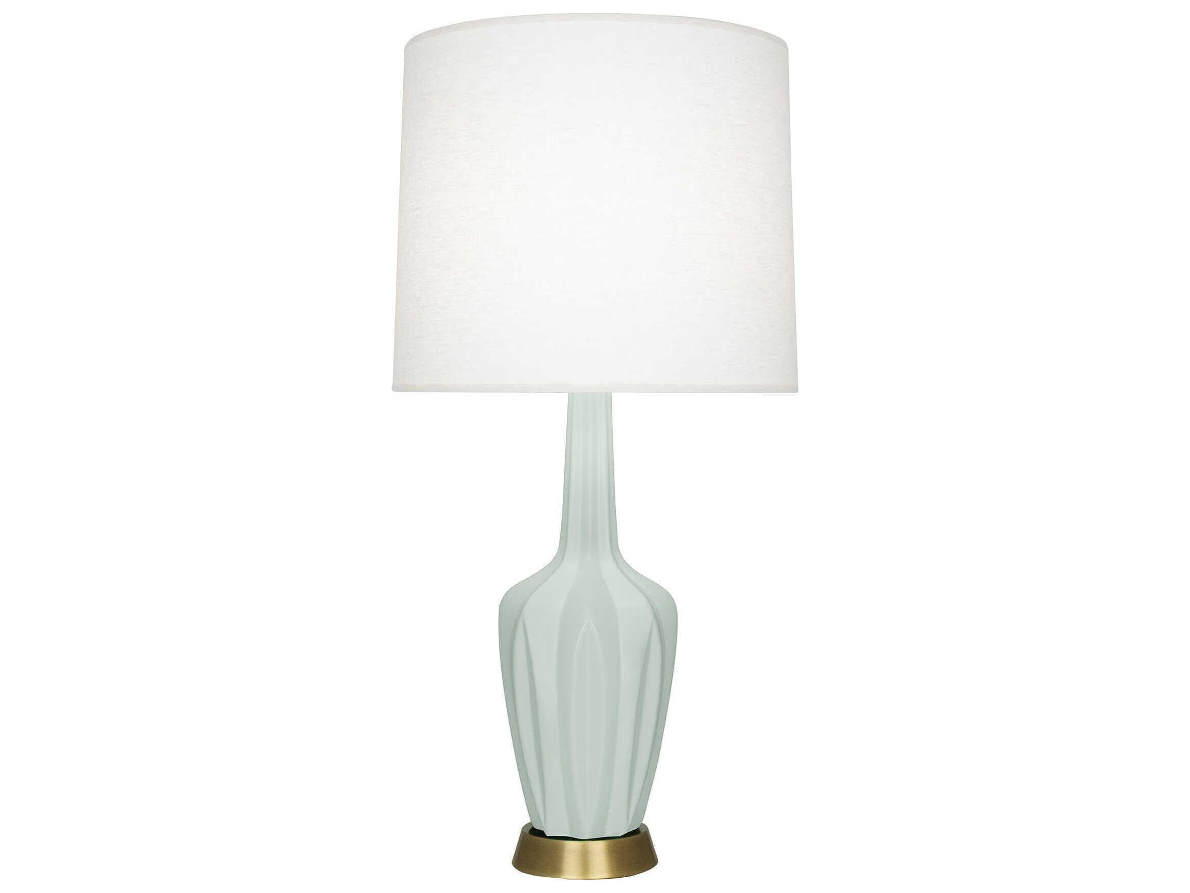 Robert Abbey Emma Matte Celadon Glazed Green Buffet Lamp