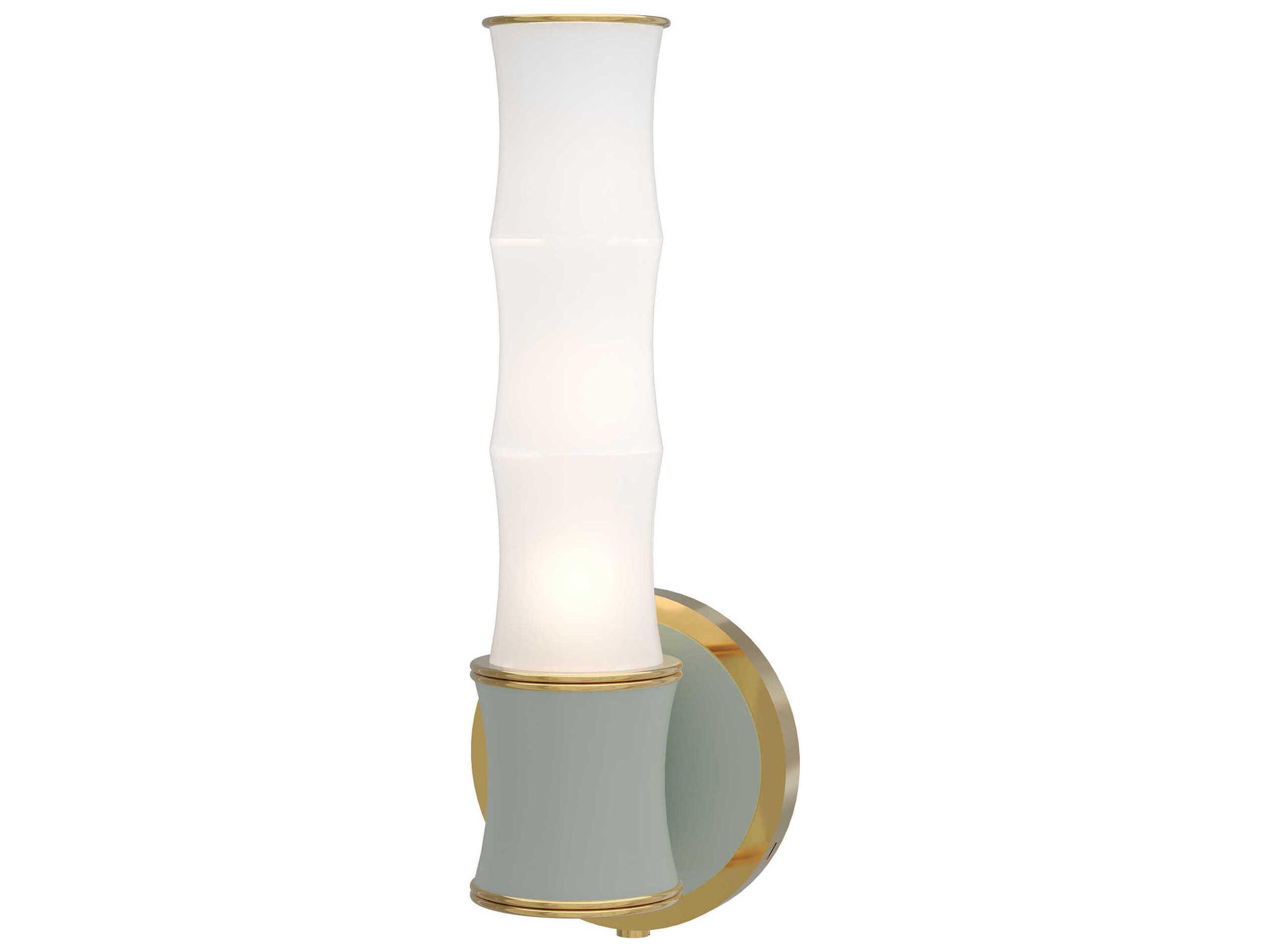 Robert Abbey Kane 1-Light Matte Celadon Blue Wall Sconce