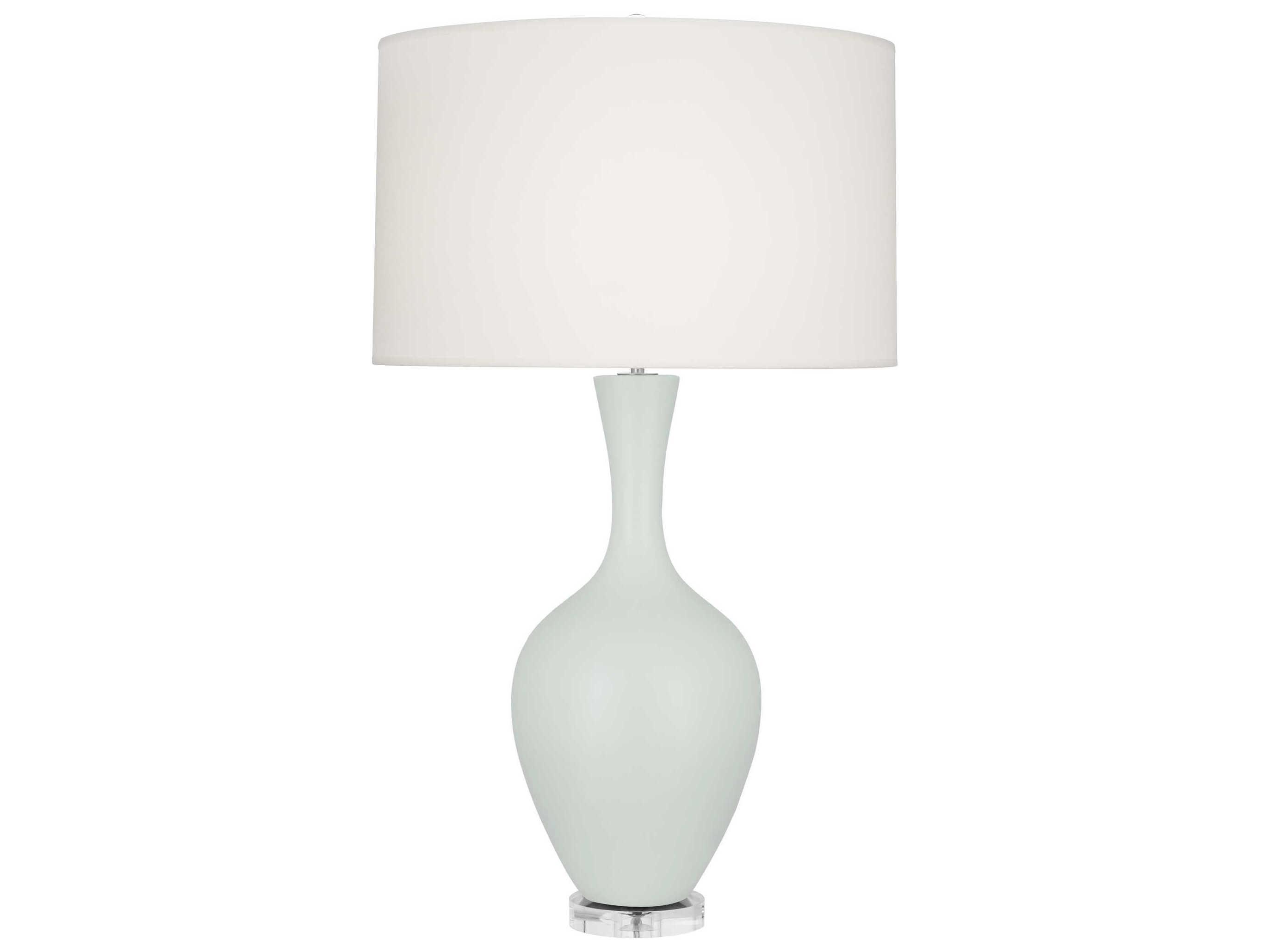 Robert Abbey Audrey Matte Celadon Glazed Green Buffet Lamp