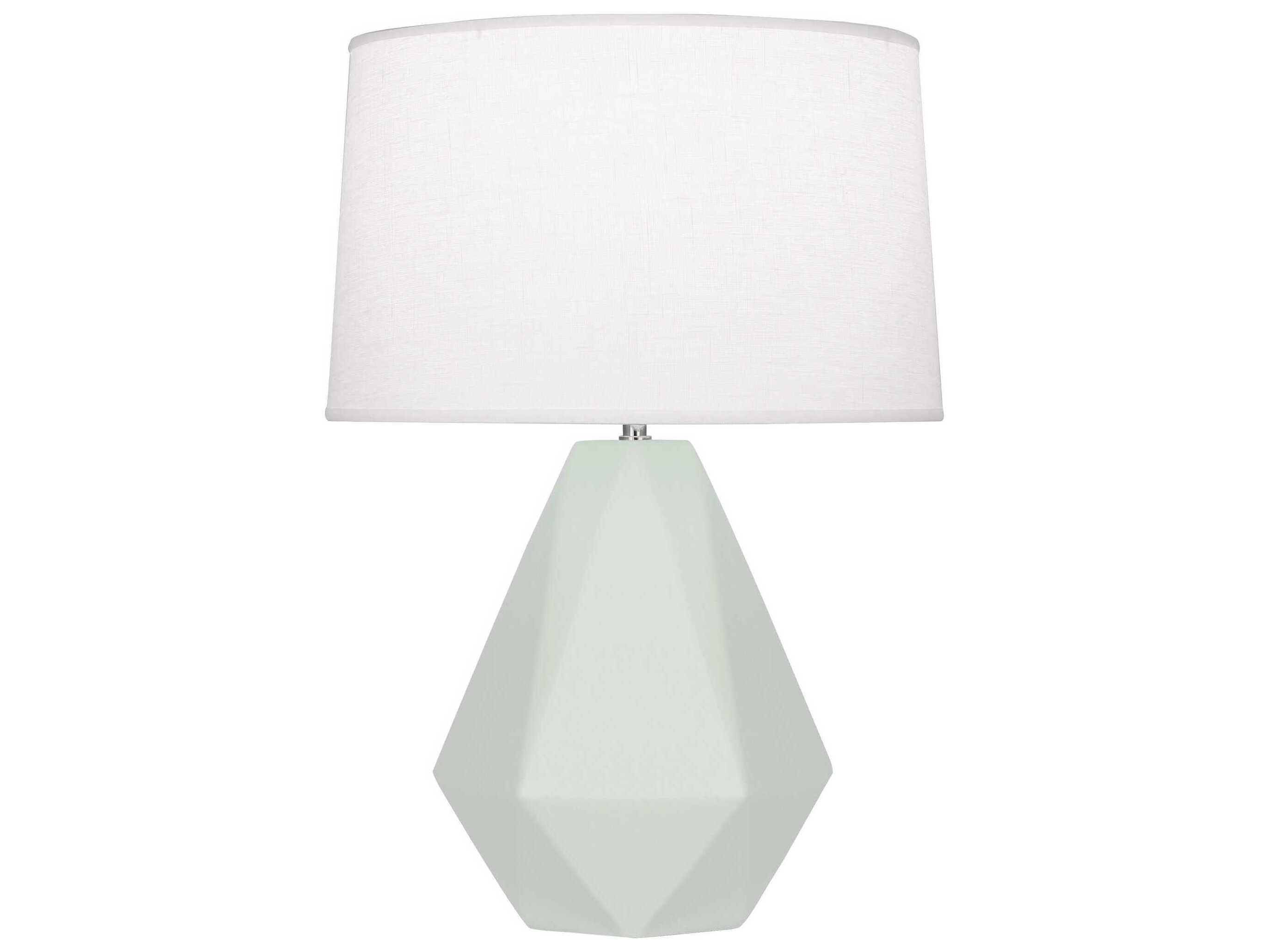 Robert Abbey Delta Matte Celadon Glazed Green Table Lamp