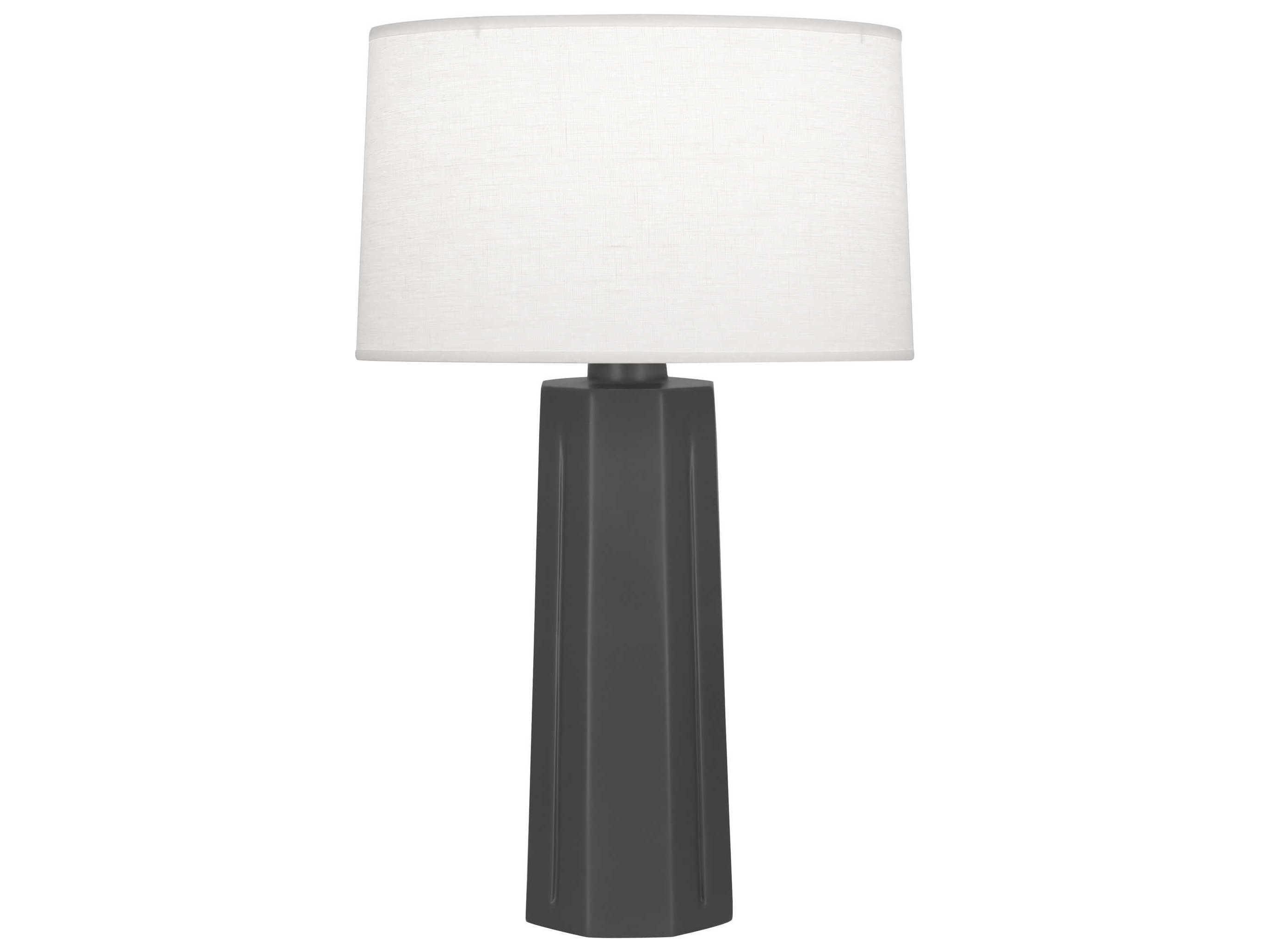 Robert Abbey Mason Matte Ash Glazed Gray Buffet Lamp