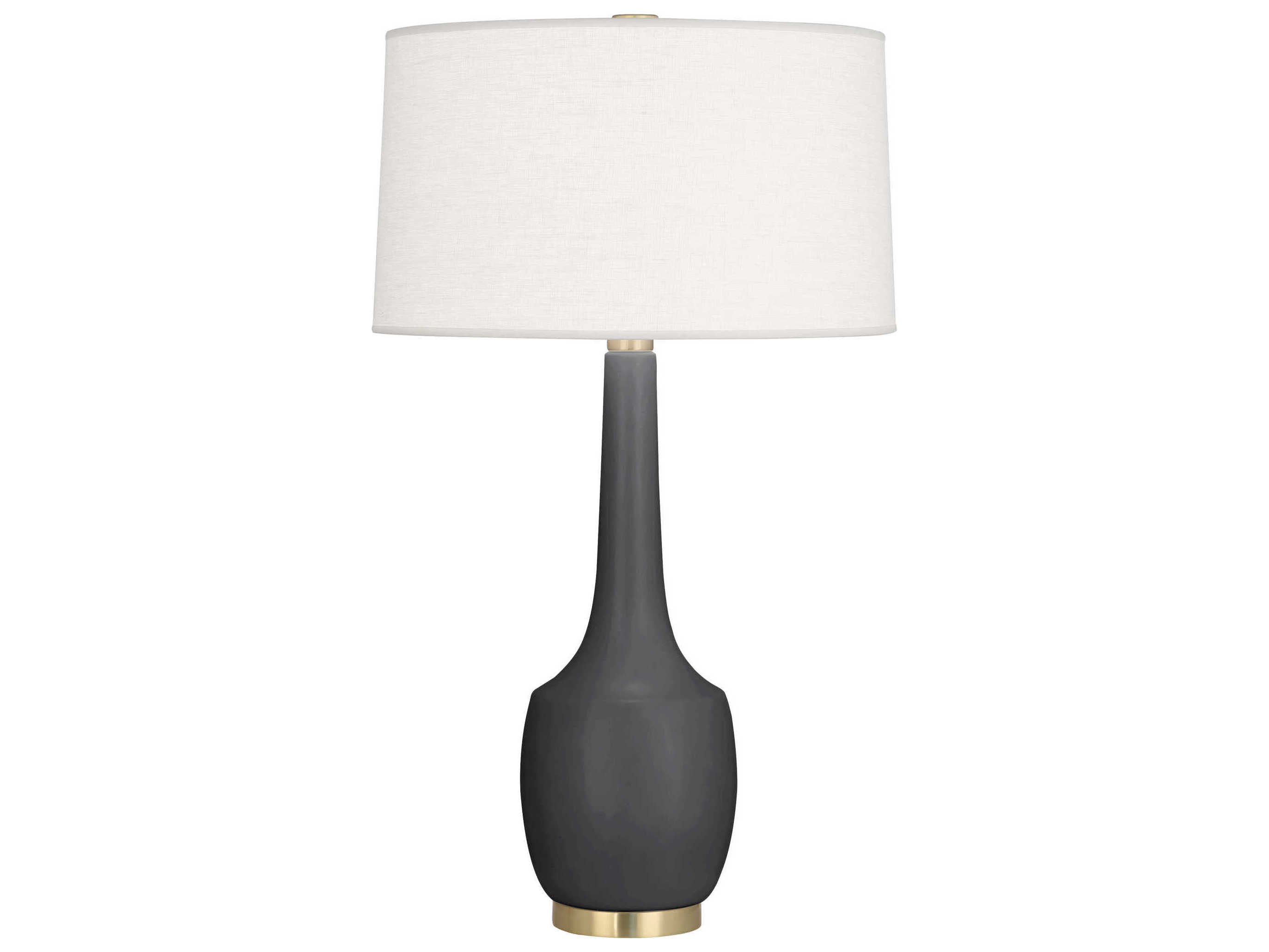 Robert Abbey Delilah Matte Ash Glazed Gray Buffet Lamp