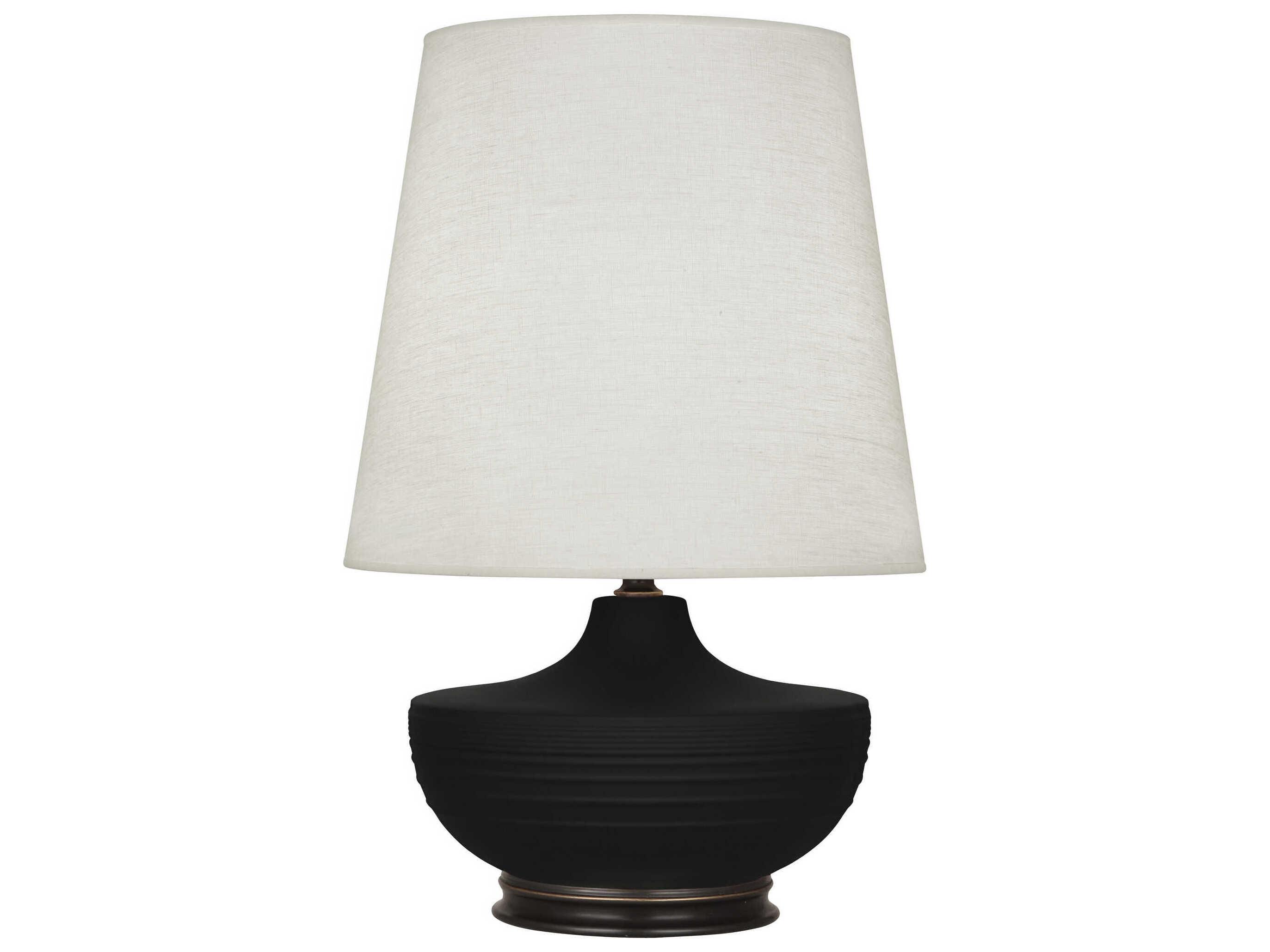 Robert Abbey Michael Berman Nolan Black Buffet Lamp