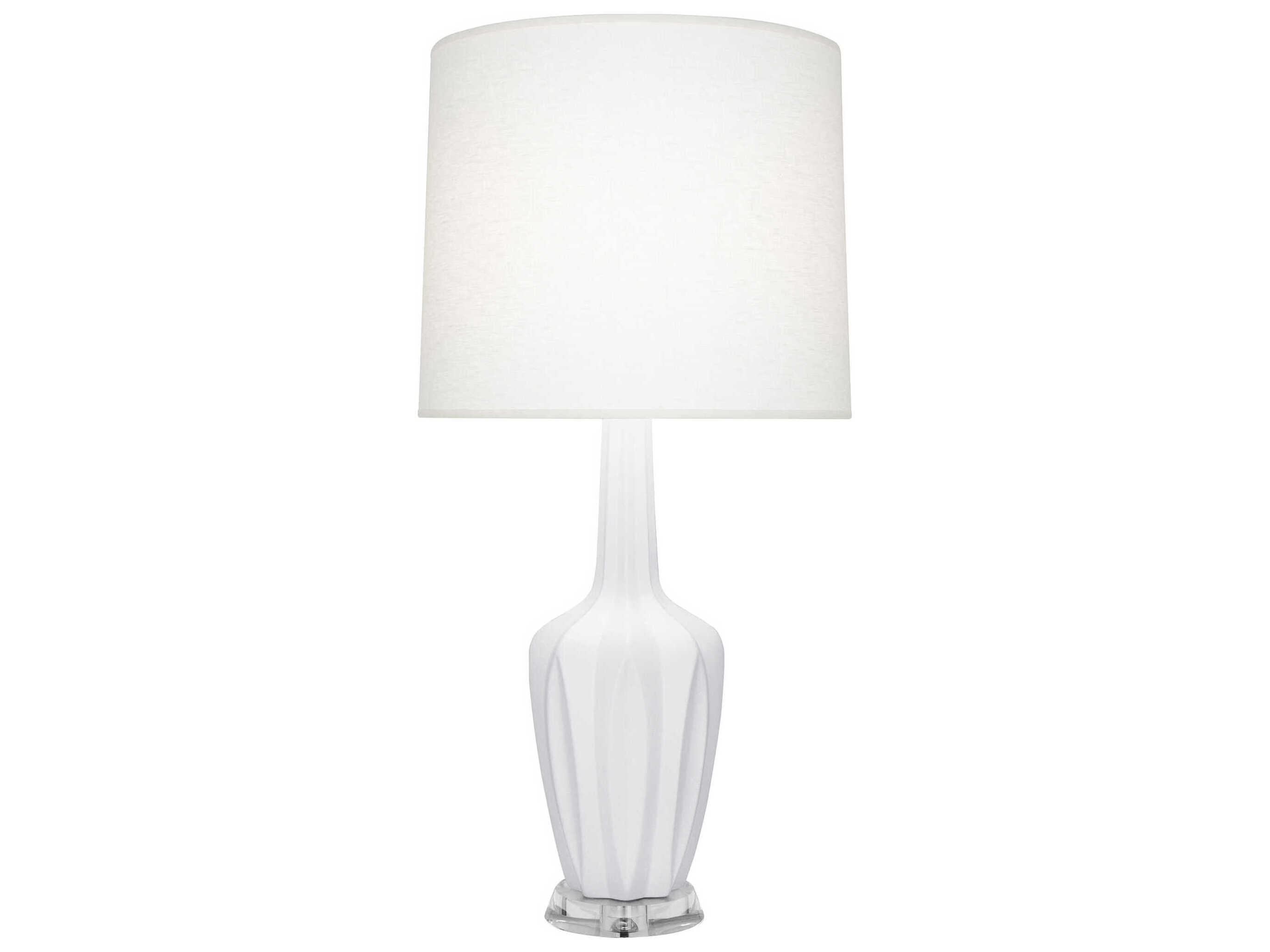 Robert Abbey Emma Matte Daisy Glazed White Buffet Lamp