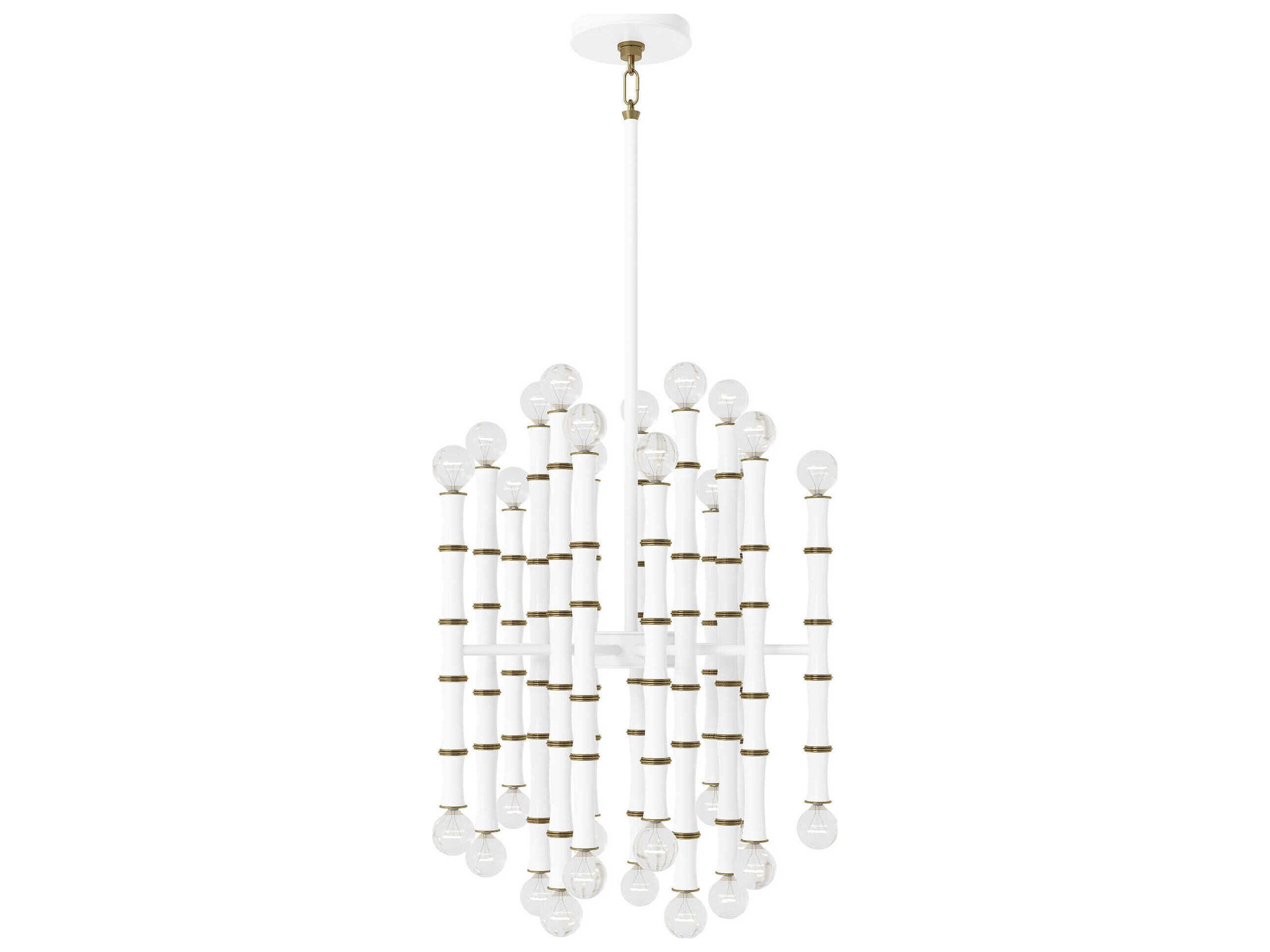 Robert Abbey Kane 30-Light Matte Daisy White Pendant