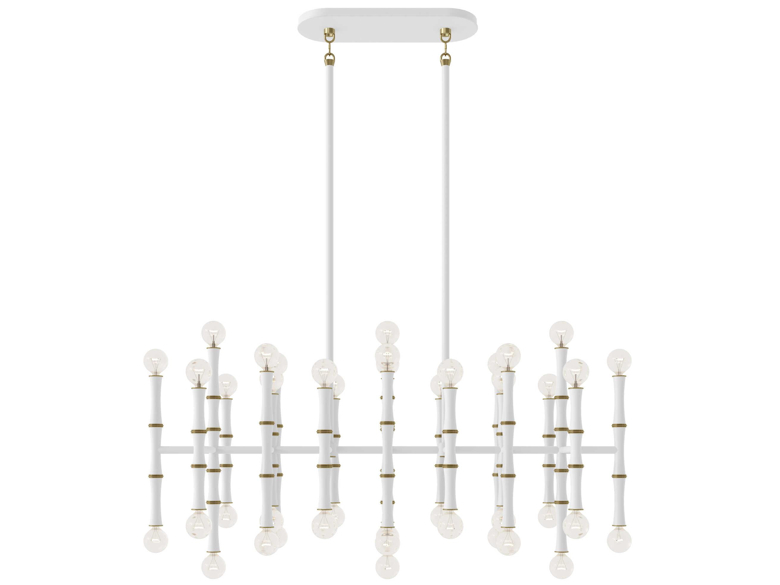 Robert Abbey Kane 42-Light Matte Daisy White Island Pendant