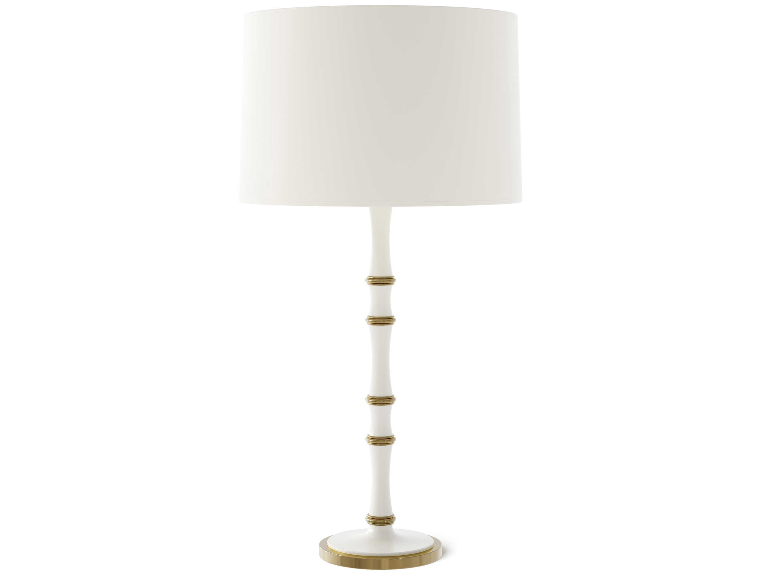 Robert Abbey Kane Matte Daisy White Buffet Lamp