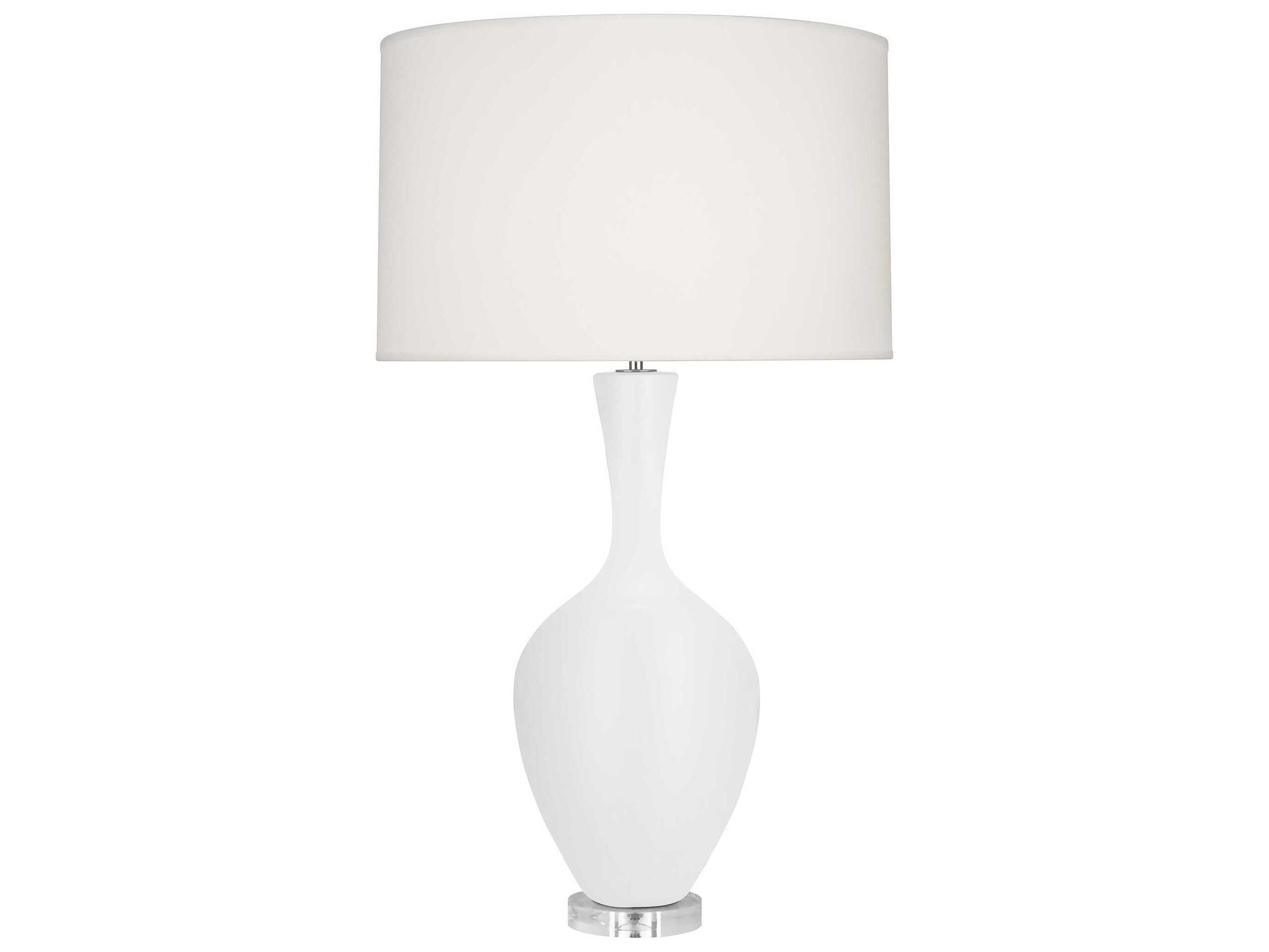 Robert Abbey Audrey Matte Daisy Glazed White Buffet Lamp