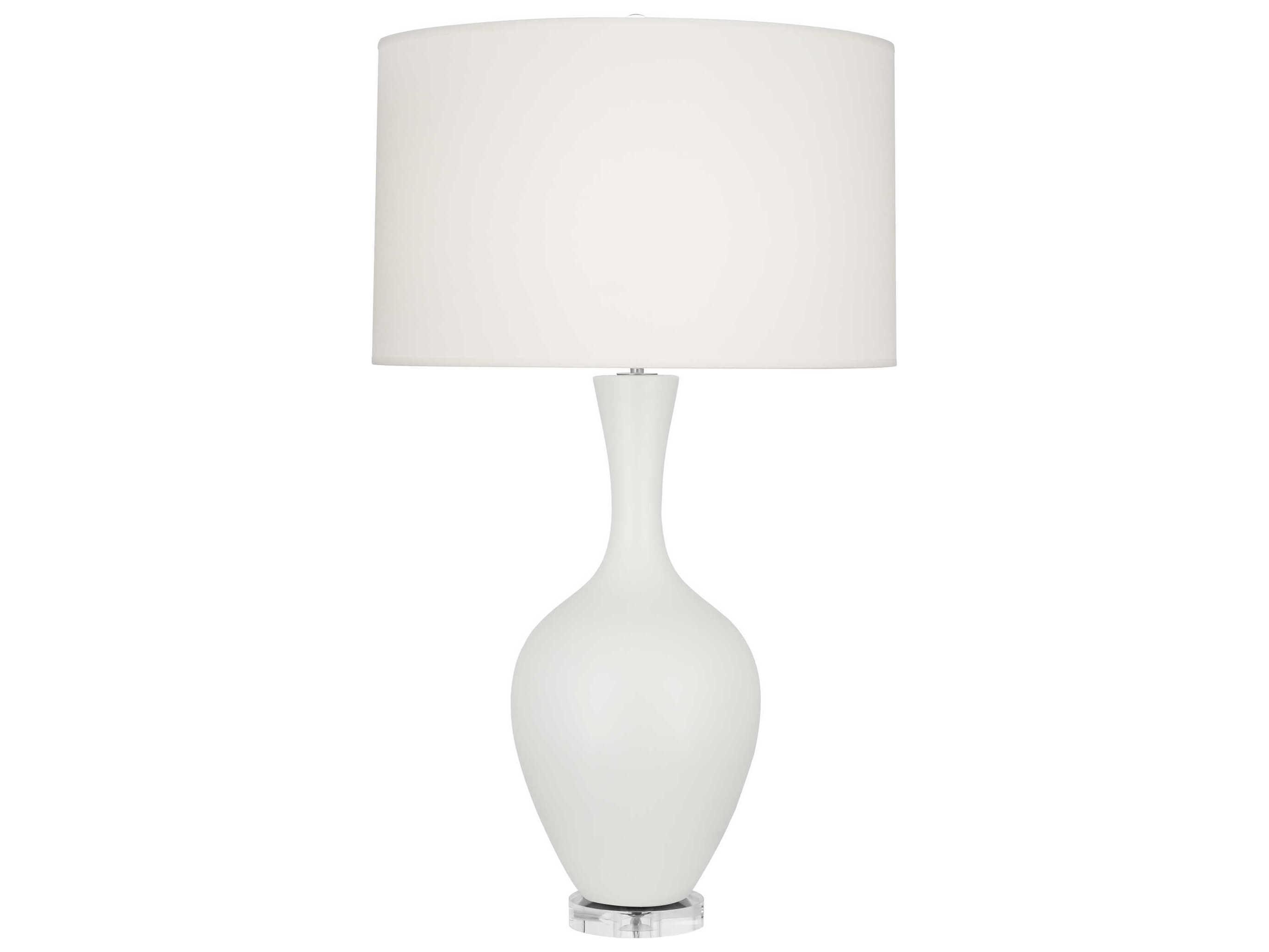 Robert Abbey Audrey Matte Lily Glazed White Buffet Lamp