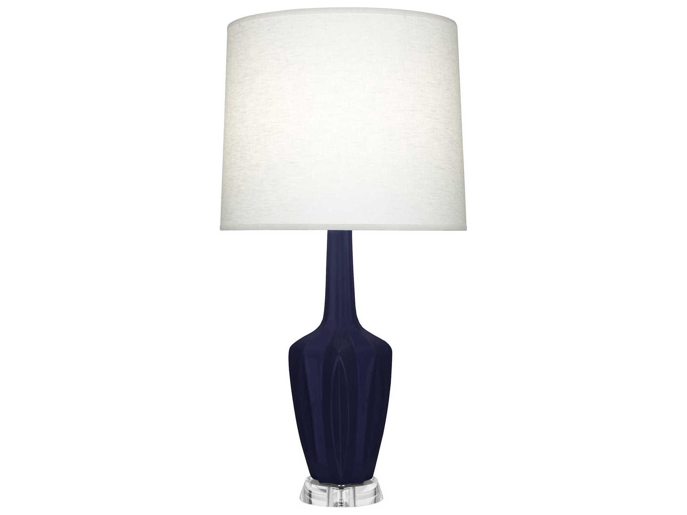 Robert Abbey Emma Matte Midnight Blue Glazed Buffet Lamp