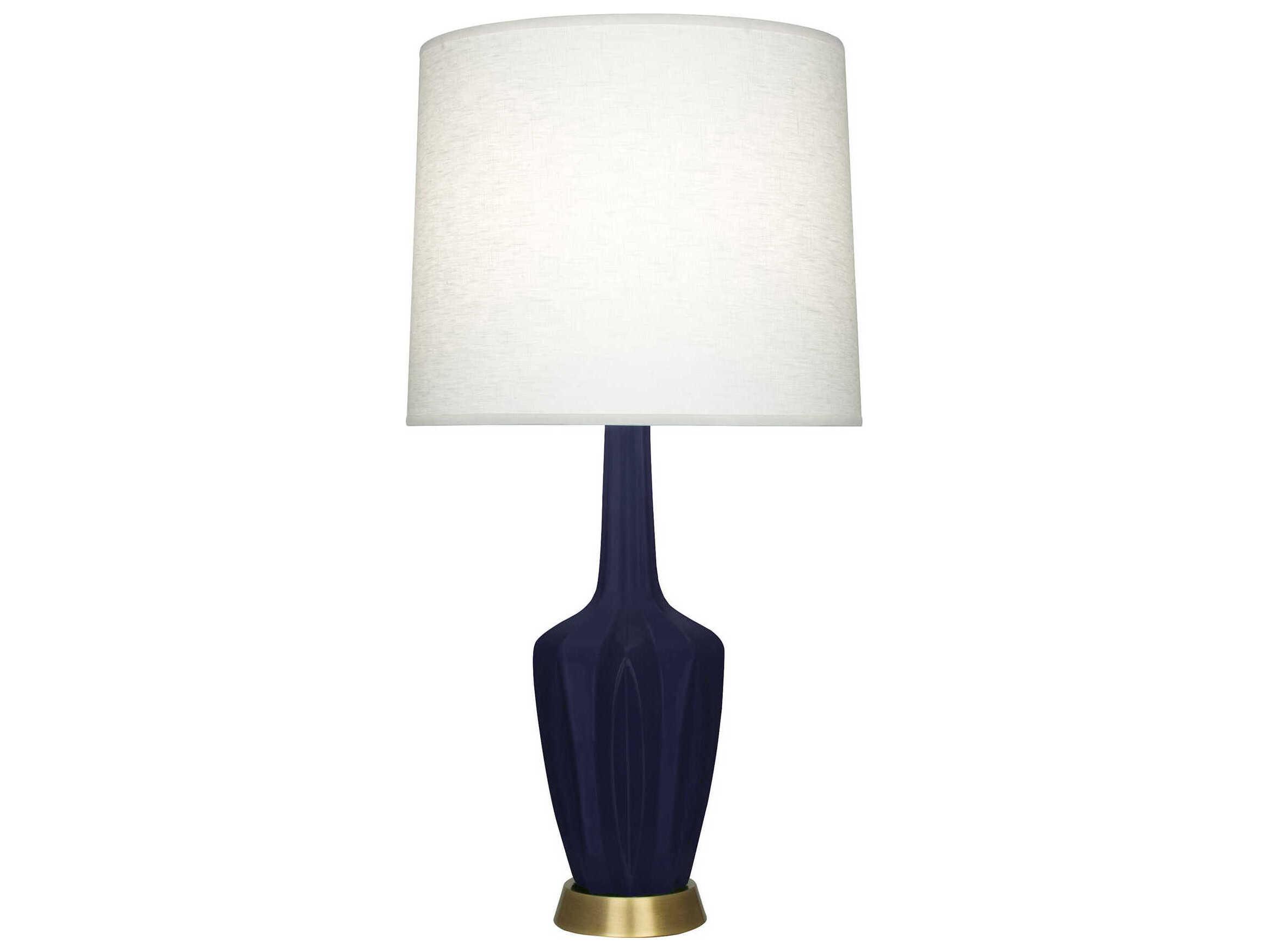 Robert Abbey Emma Matte Midnight Blue Glazed Buffet Lamp