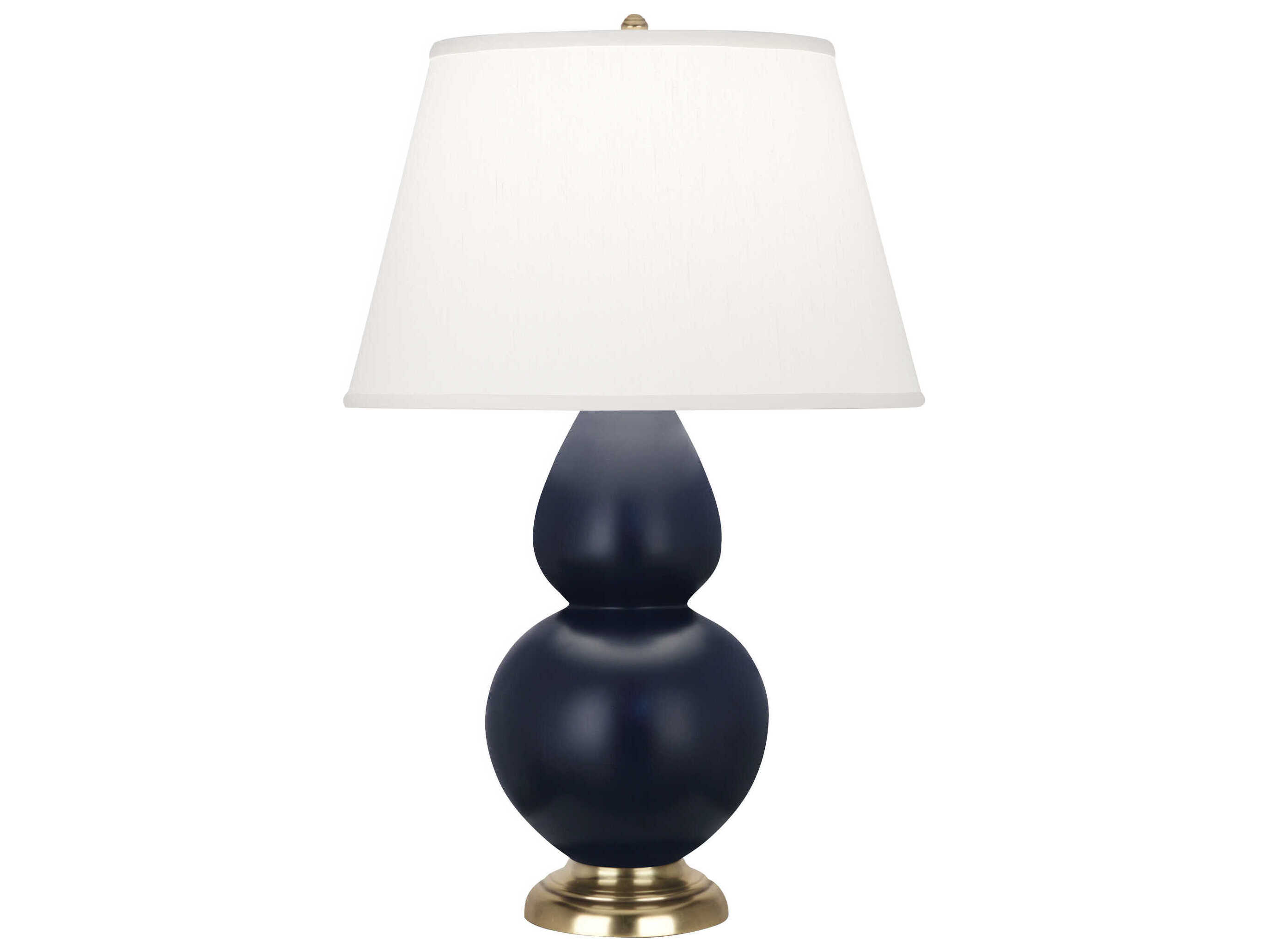 Robert Abbey Double Gourd Matte Midnight Blue Glazed Buffet Lamp