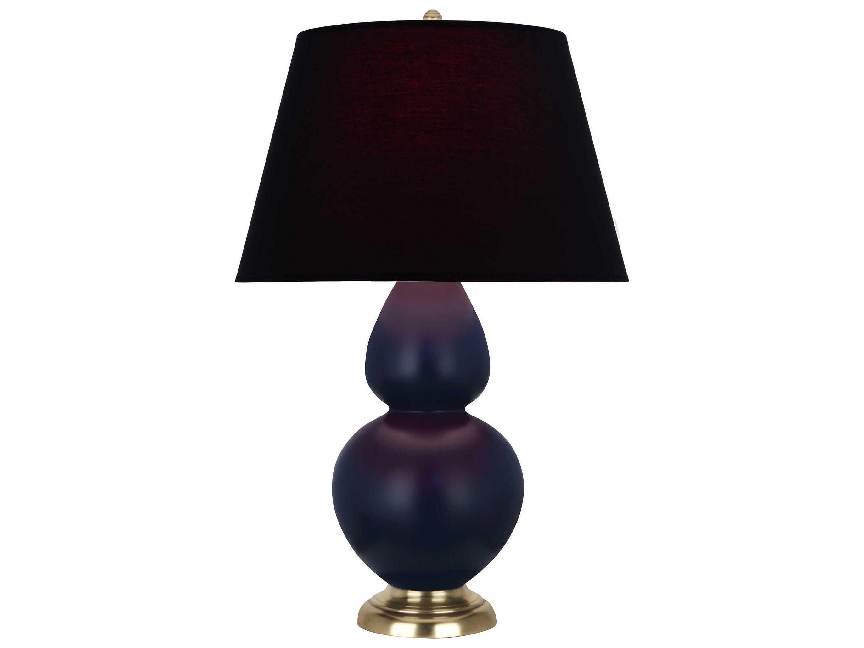 Robert Abbey Double Gourd Matte Midnight Blue Glazed Buffet Lamp
