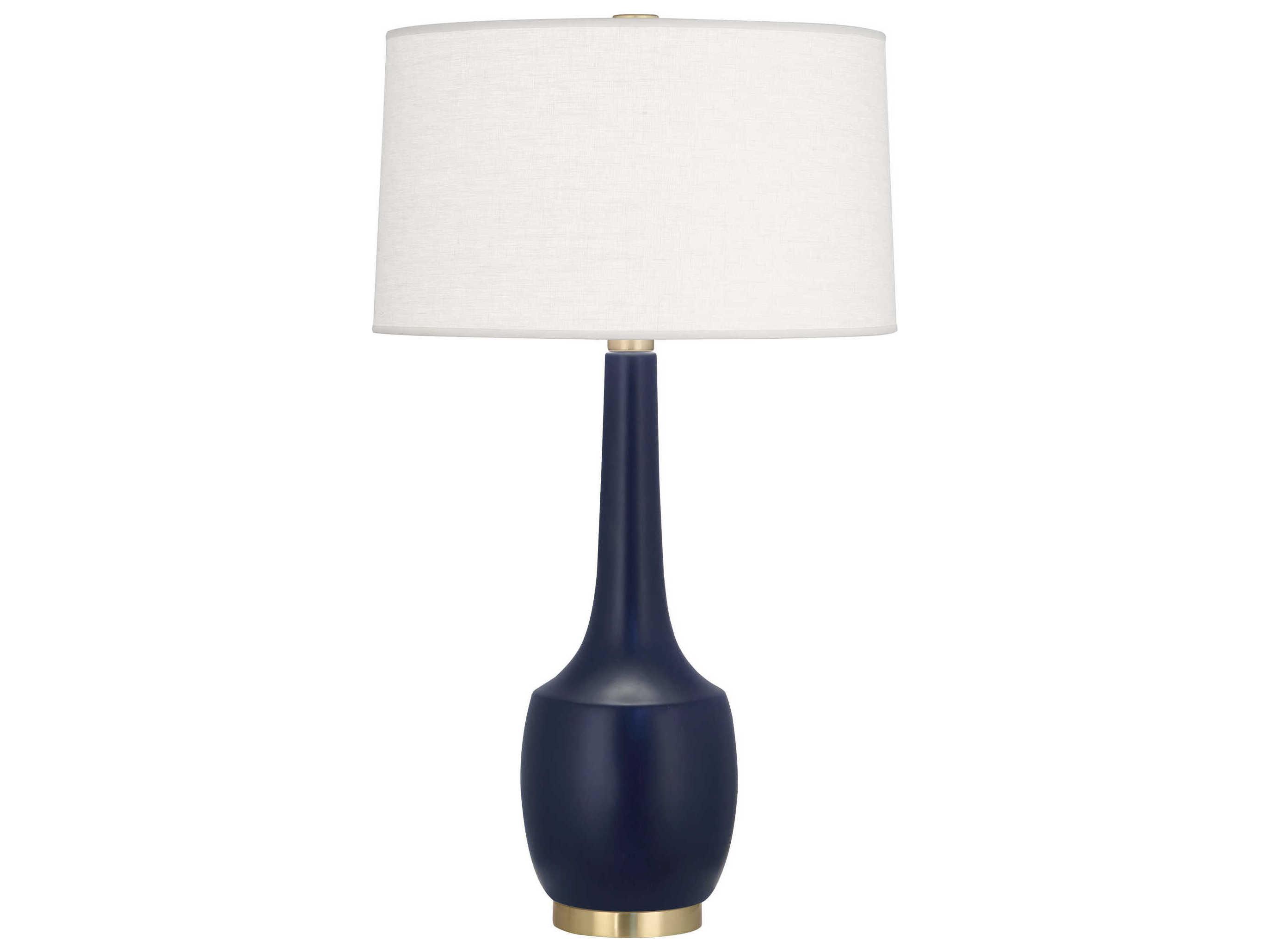 Robert Abbey Delilah Matte Midnight Blue Glazed Buffet Lamp