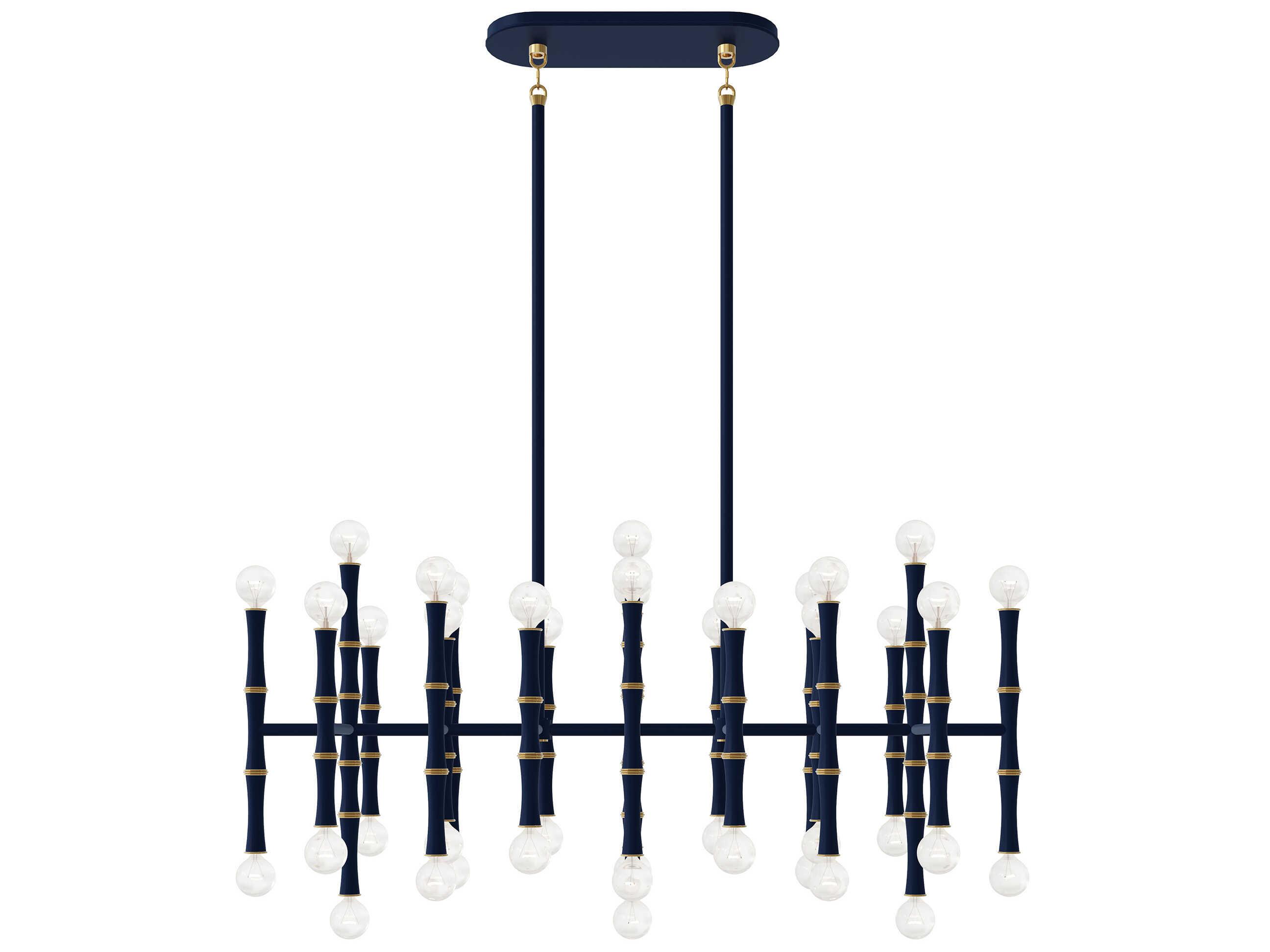 Robert Abbey Kane 42-Light Matte Midnight Blue Island Pendant
