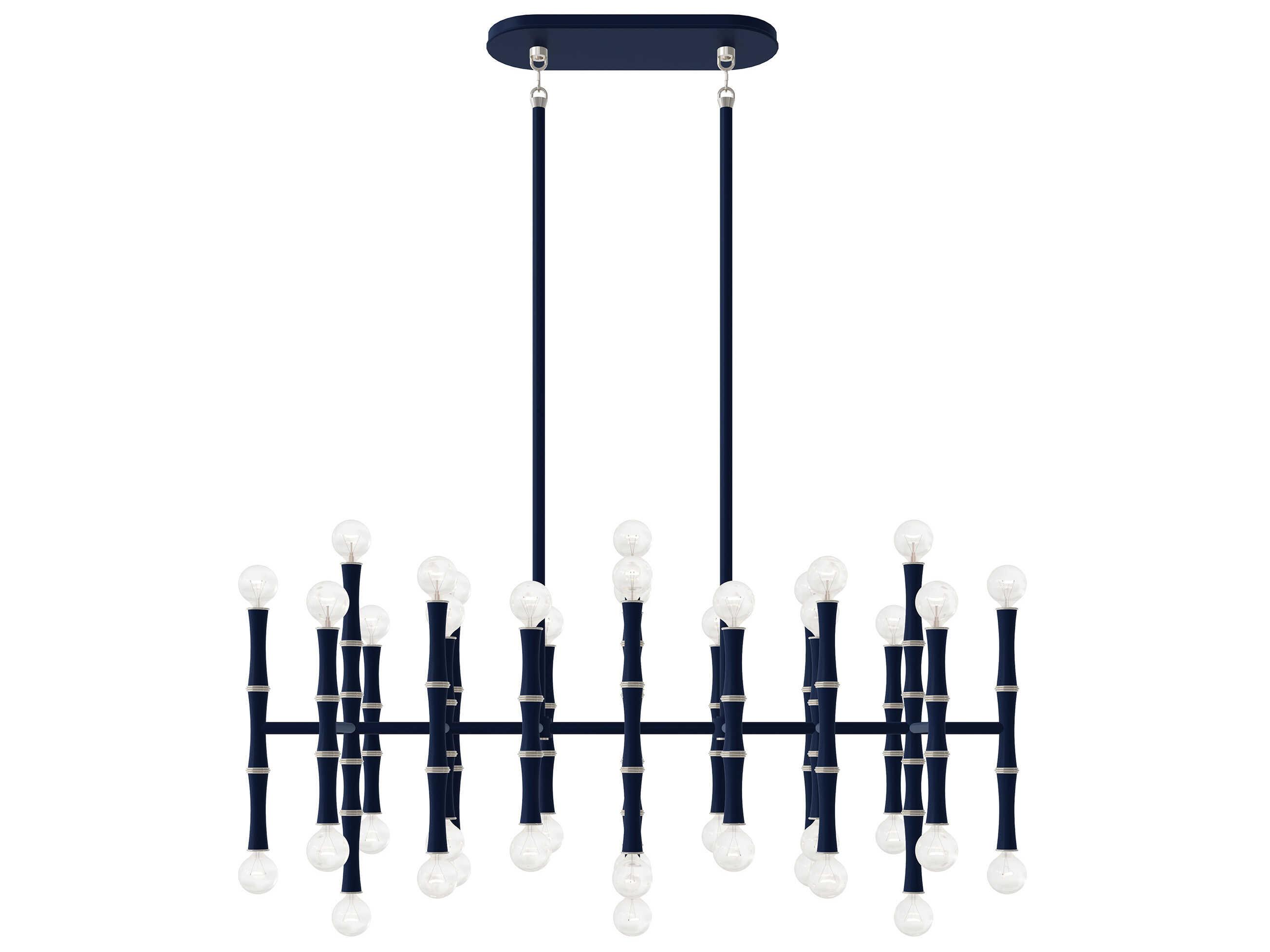 Robert Abbey Kane 42-Light Matte Midnight Blue Island Pendant