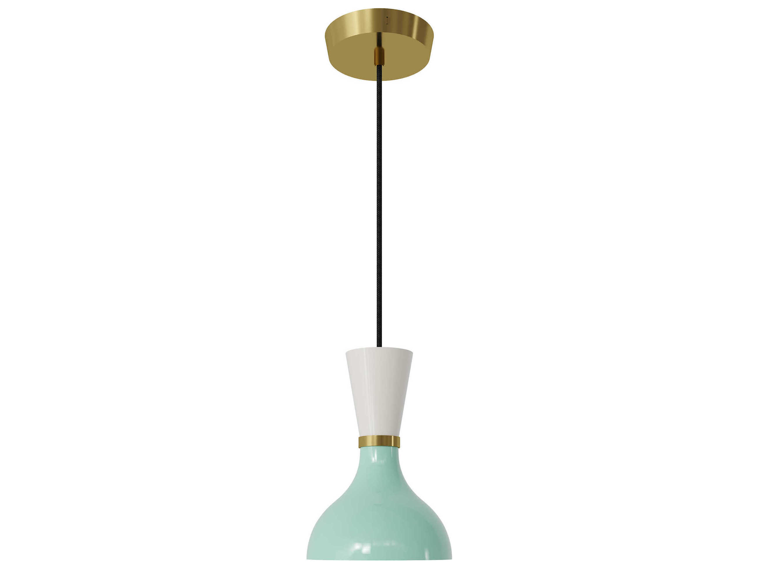 Robert Abbey Clare 1-Light Mint Lily Green Mini Pendant