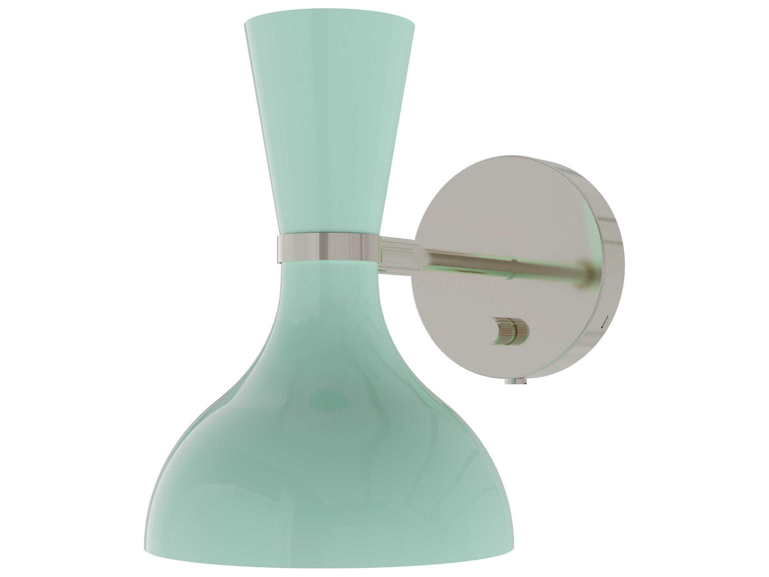 Robert Abbey Clare 1-Light Mint Green Wall Sconce