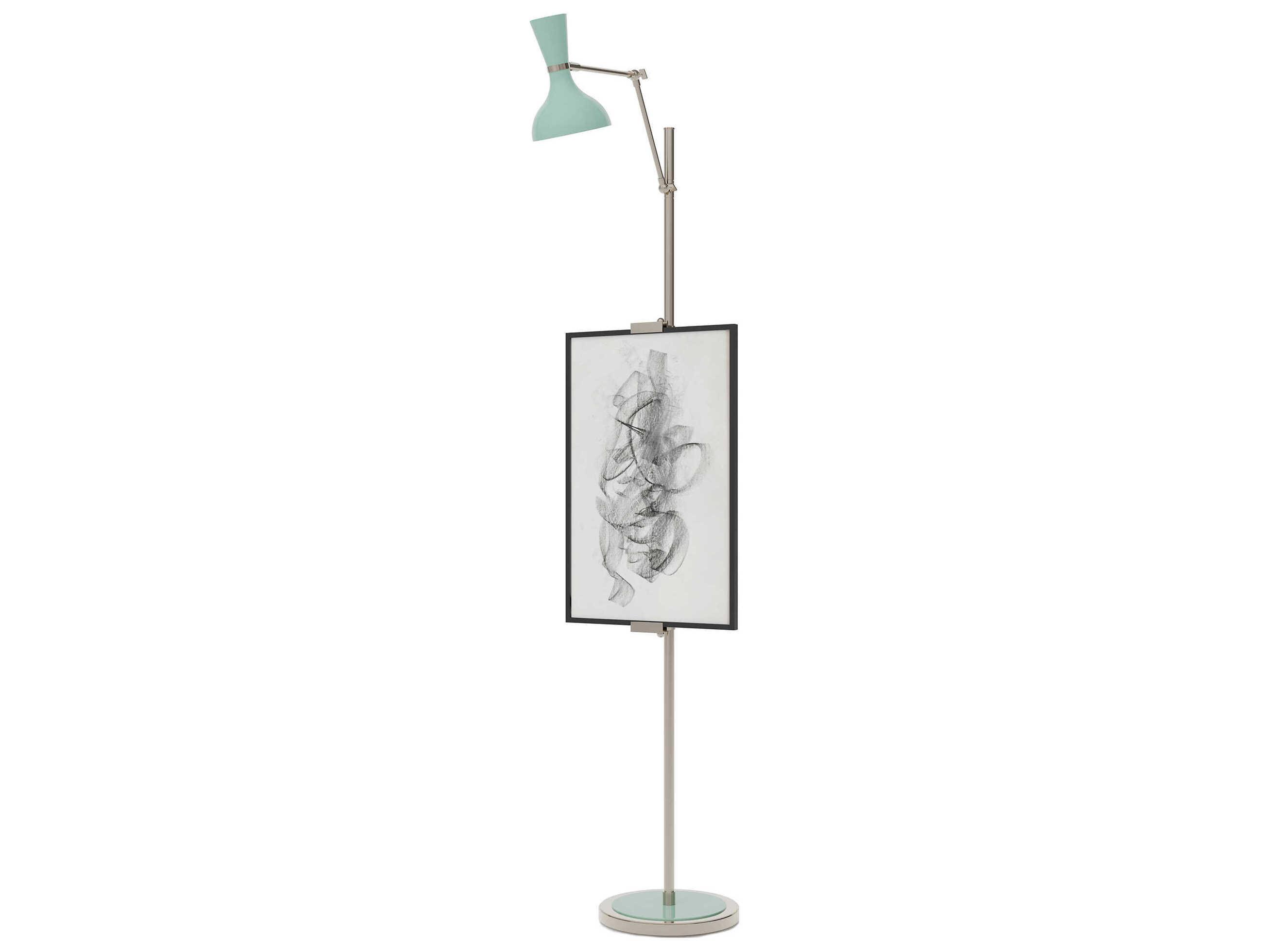 Robert Abbey Clare Mint Green Floor Lamp