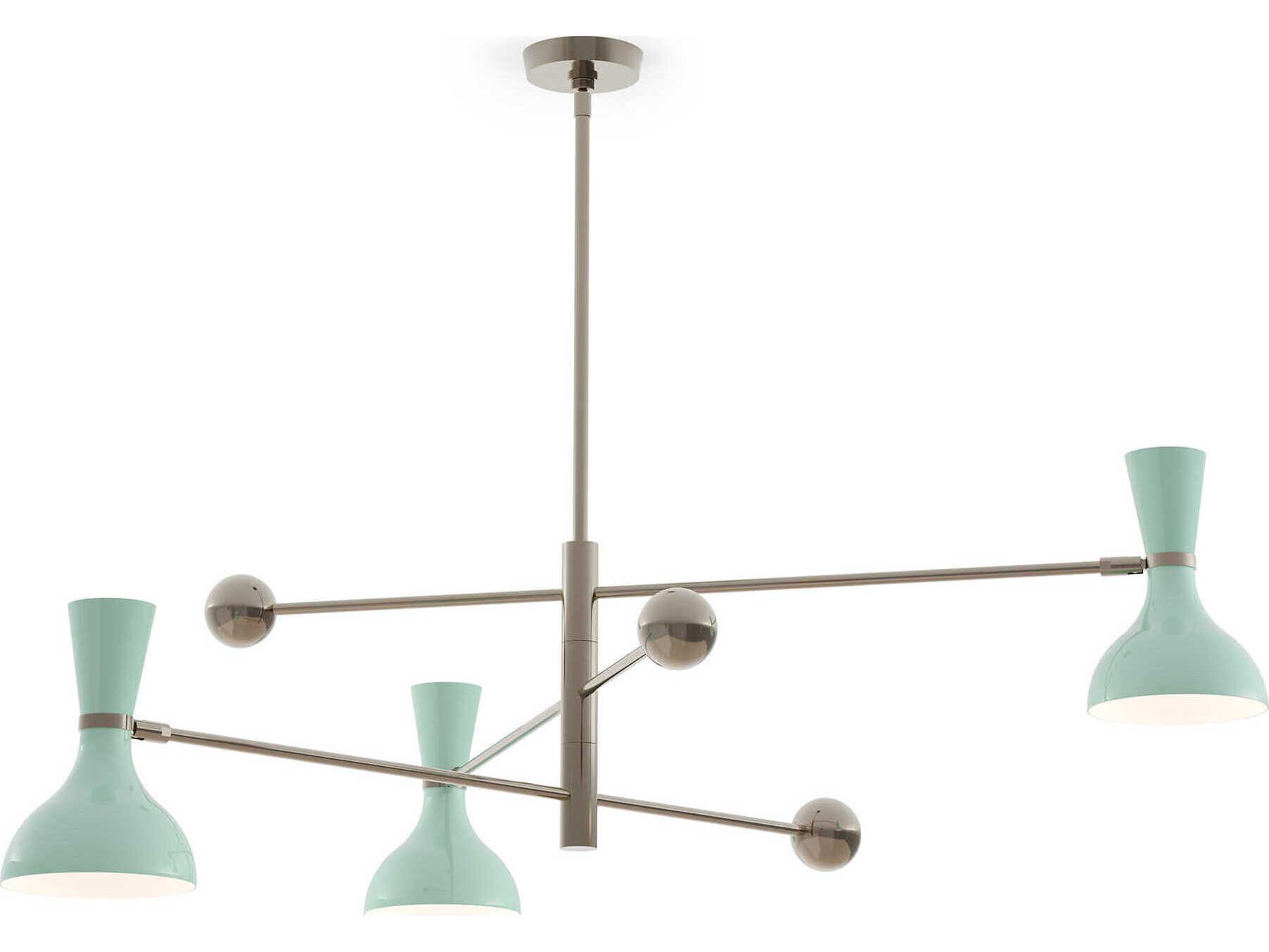 Robert Abbey Clare 3-Light Mint Green Chandelier
