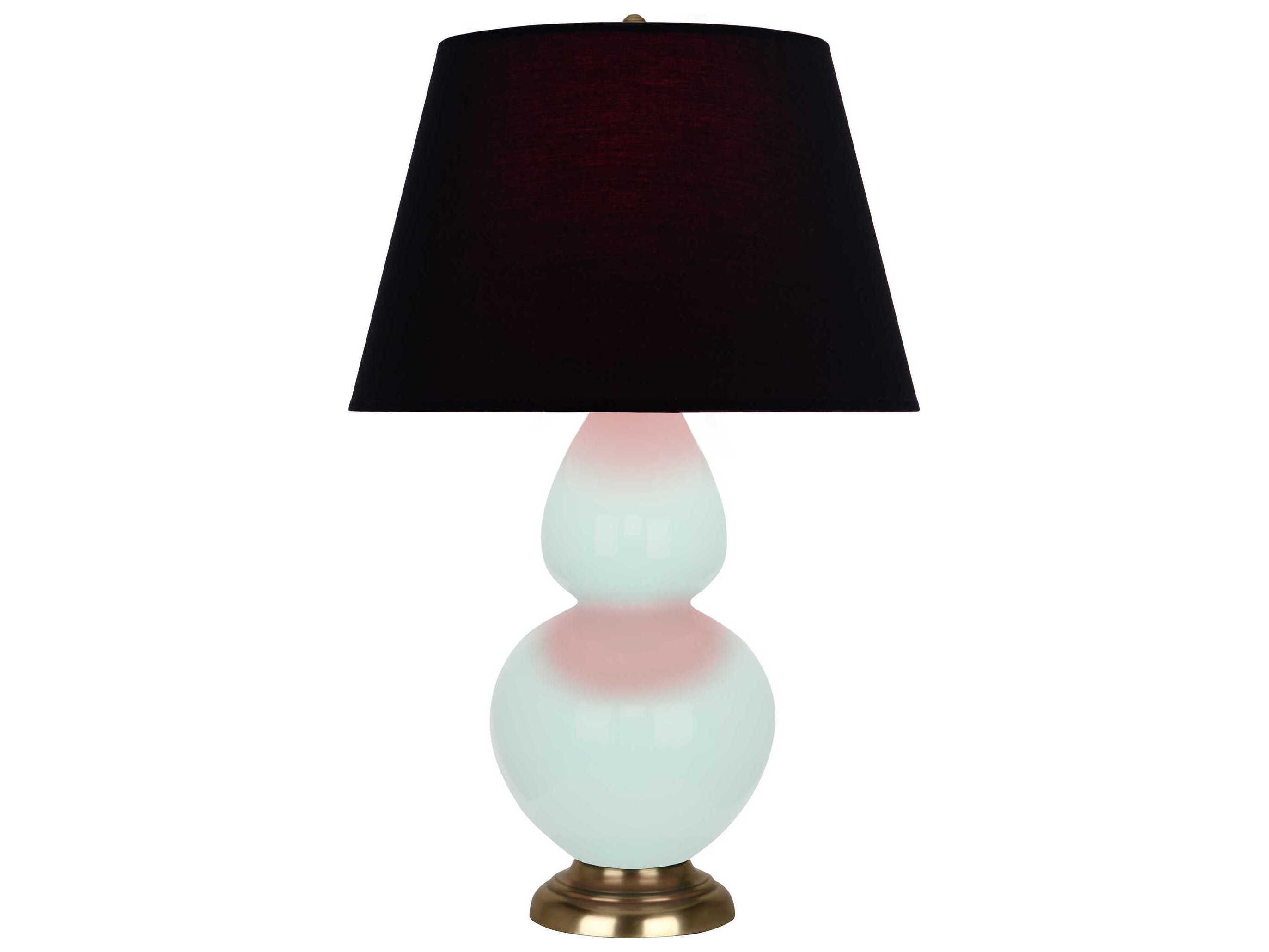 Robert Abbey Double Gourd Mint Glazed Green Buffet Lamp