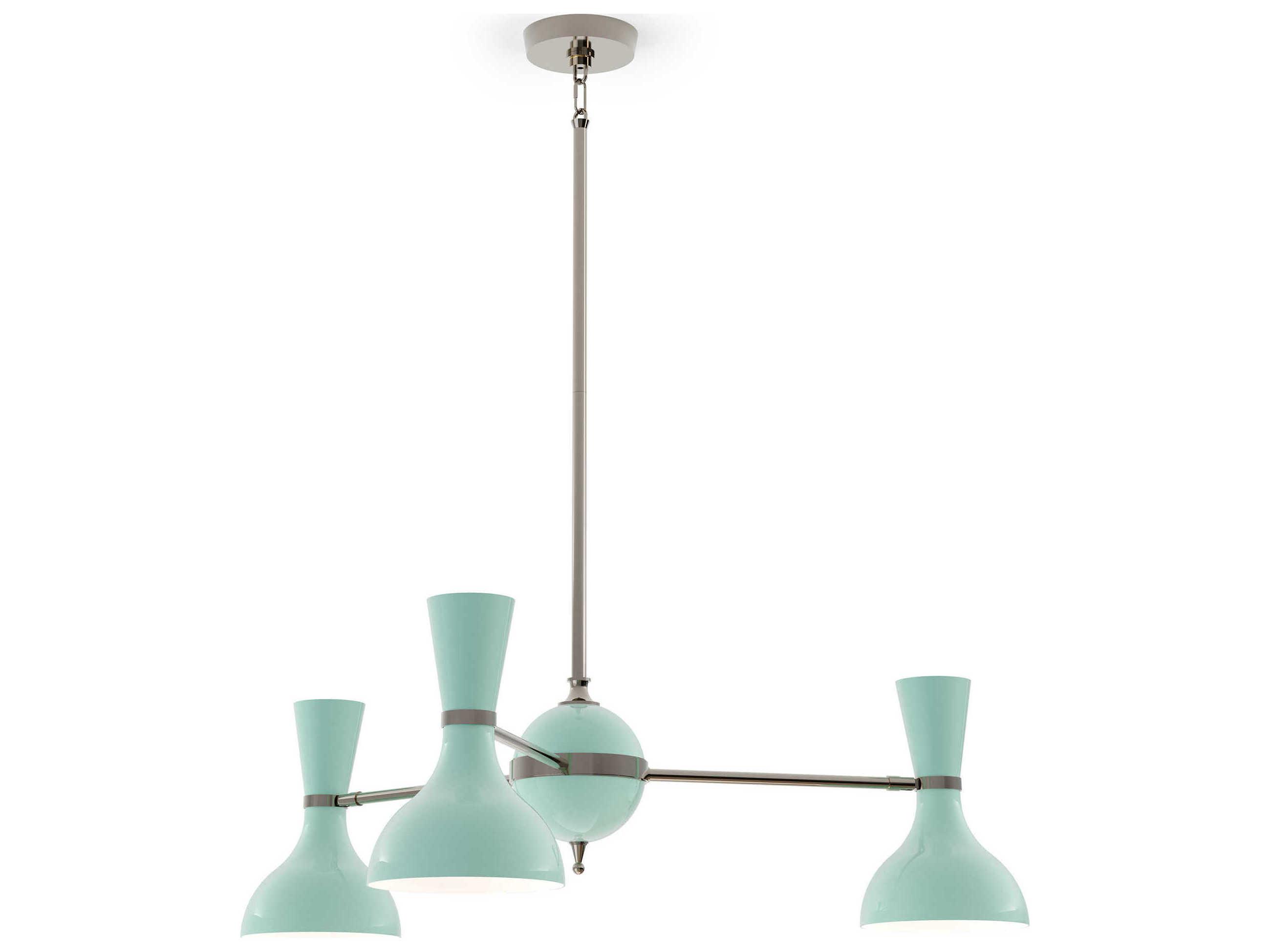 Robert Abbey Clare 3-Light Mint Green Chandelier