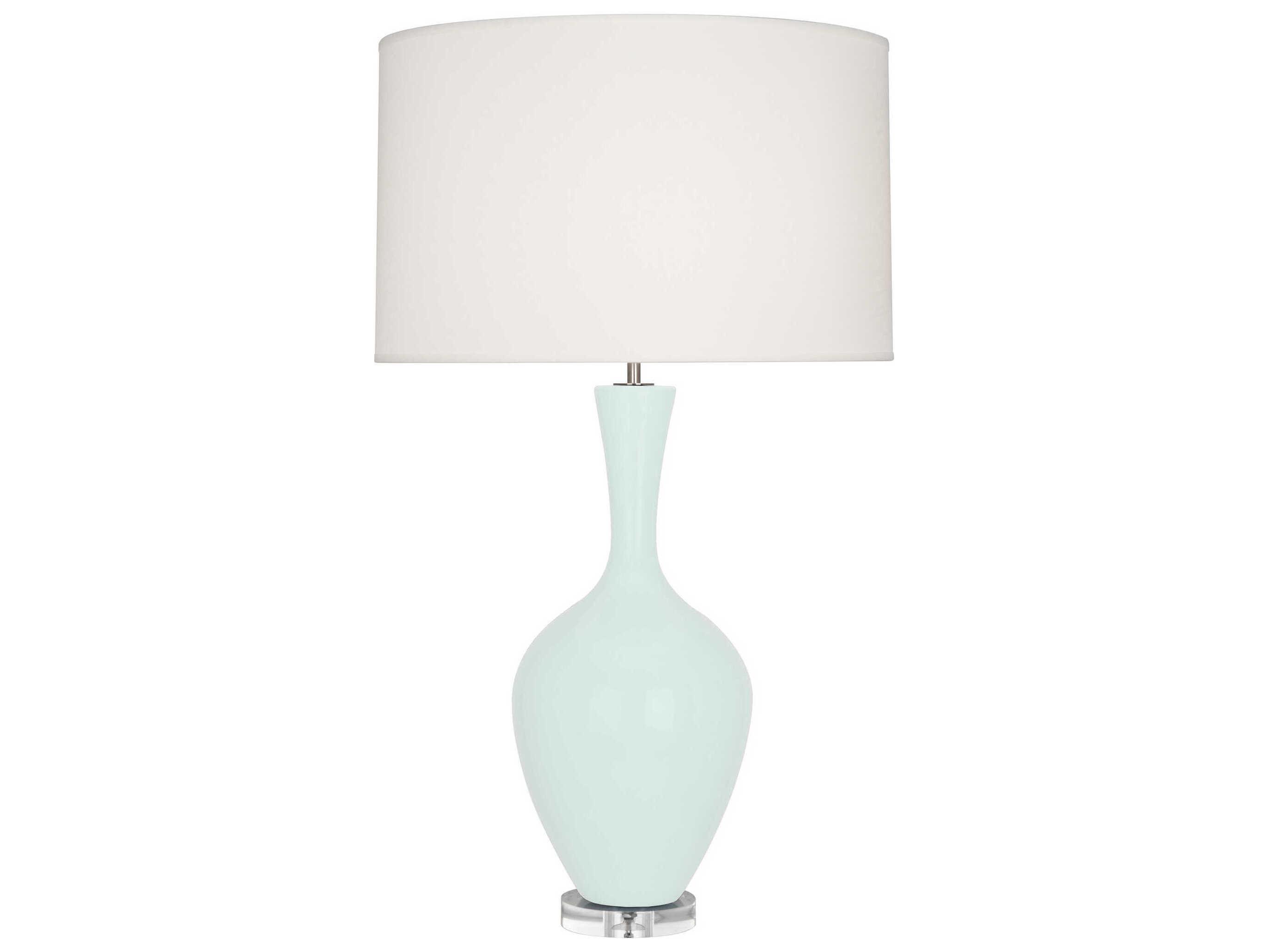 Robert Abbey Audrey Mint Glazed Green Buffet Lamp