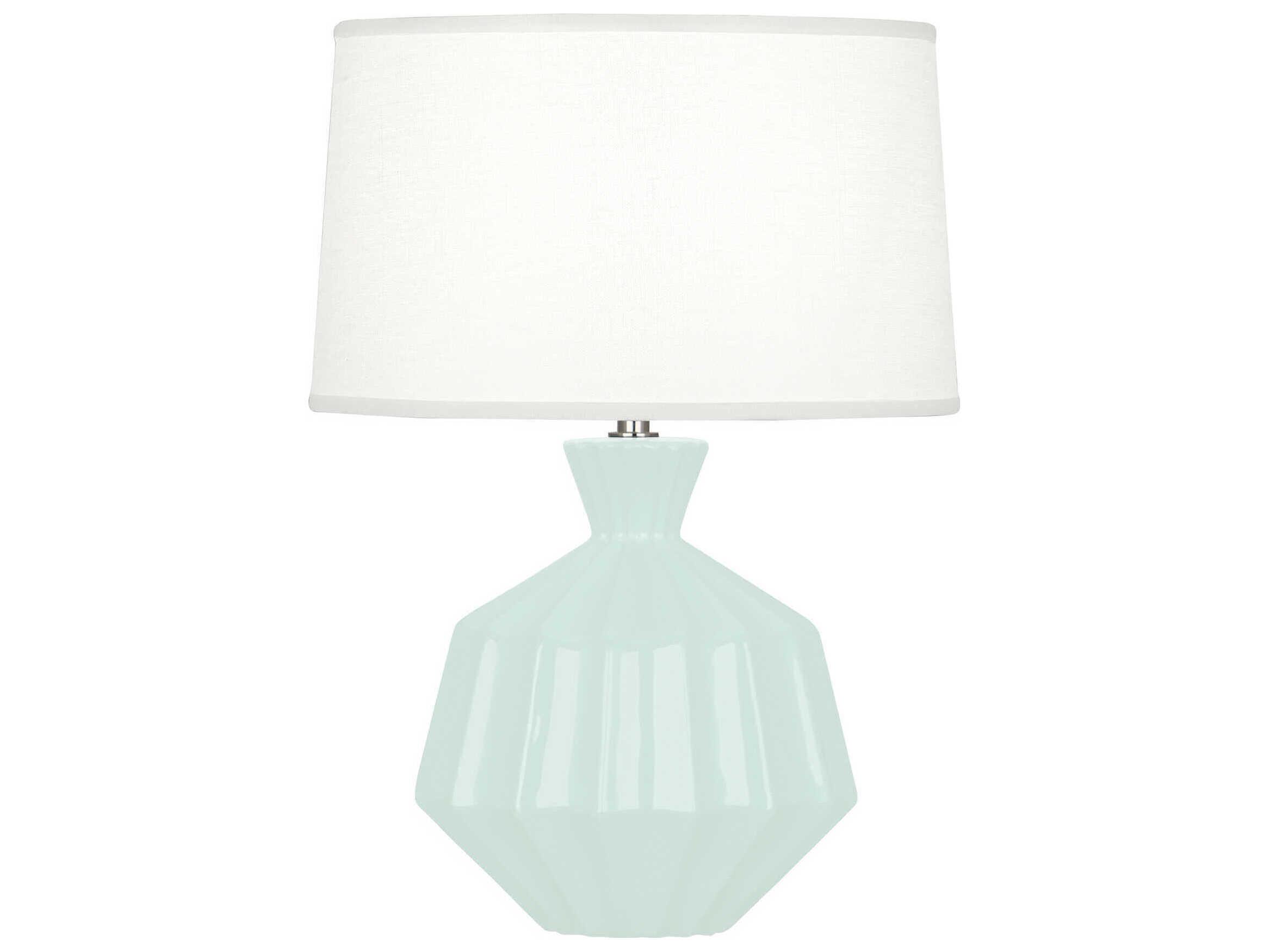 Robert Abbey Orion Mint Glazed Green Table Lamp