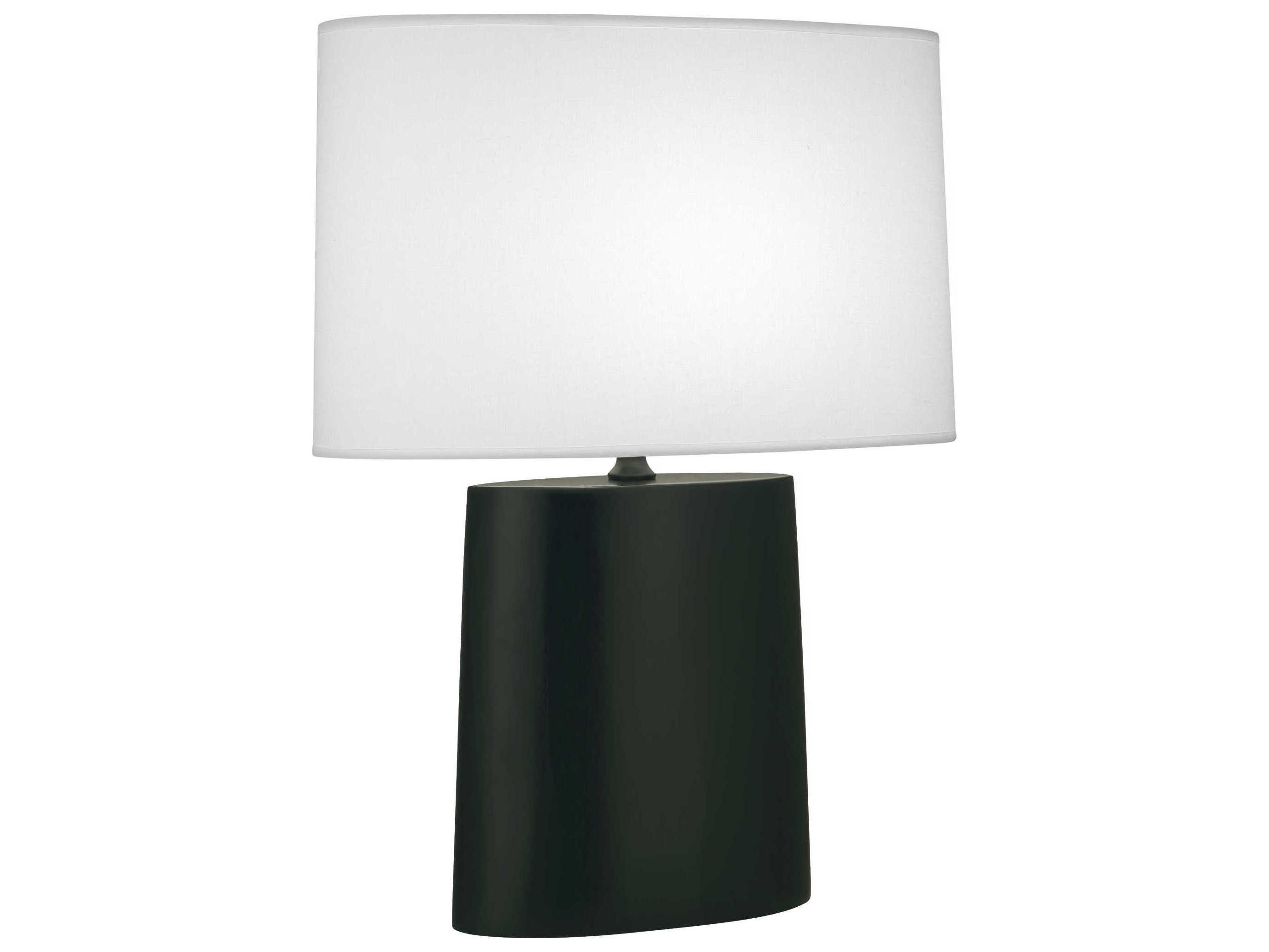 Robert Abbey Victor Matte Obsidian Glazed Black Buffet Lamp