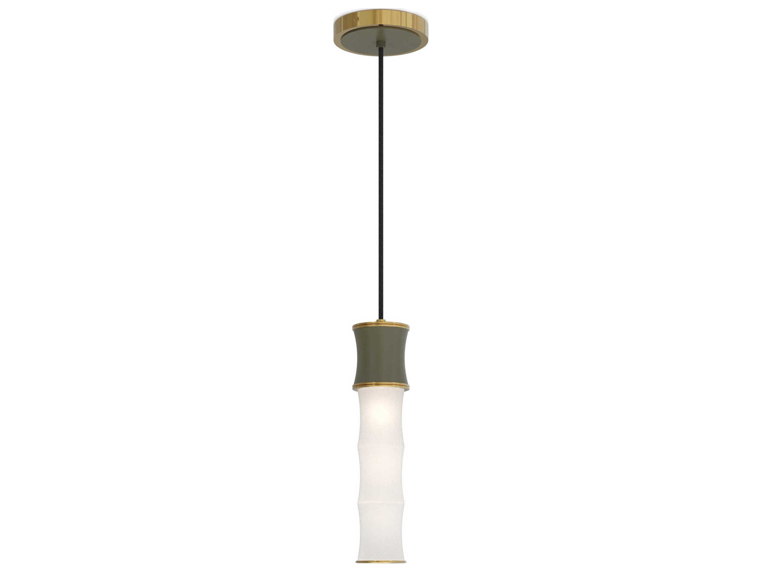 Robert Abbey Kane 1-Light Matte Smokey Taupe Gray Cylinder Mini Pendant