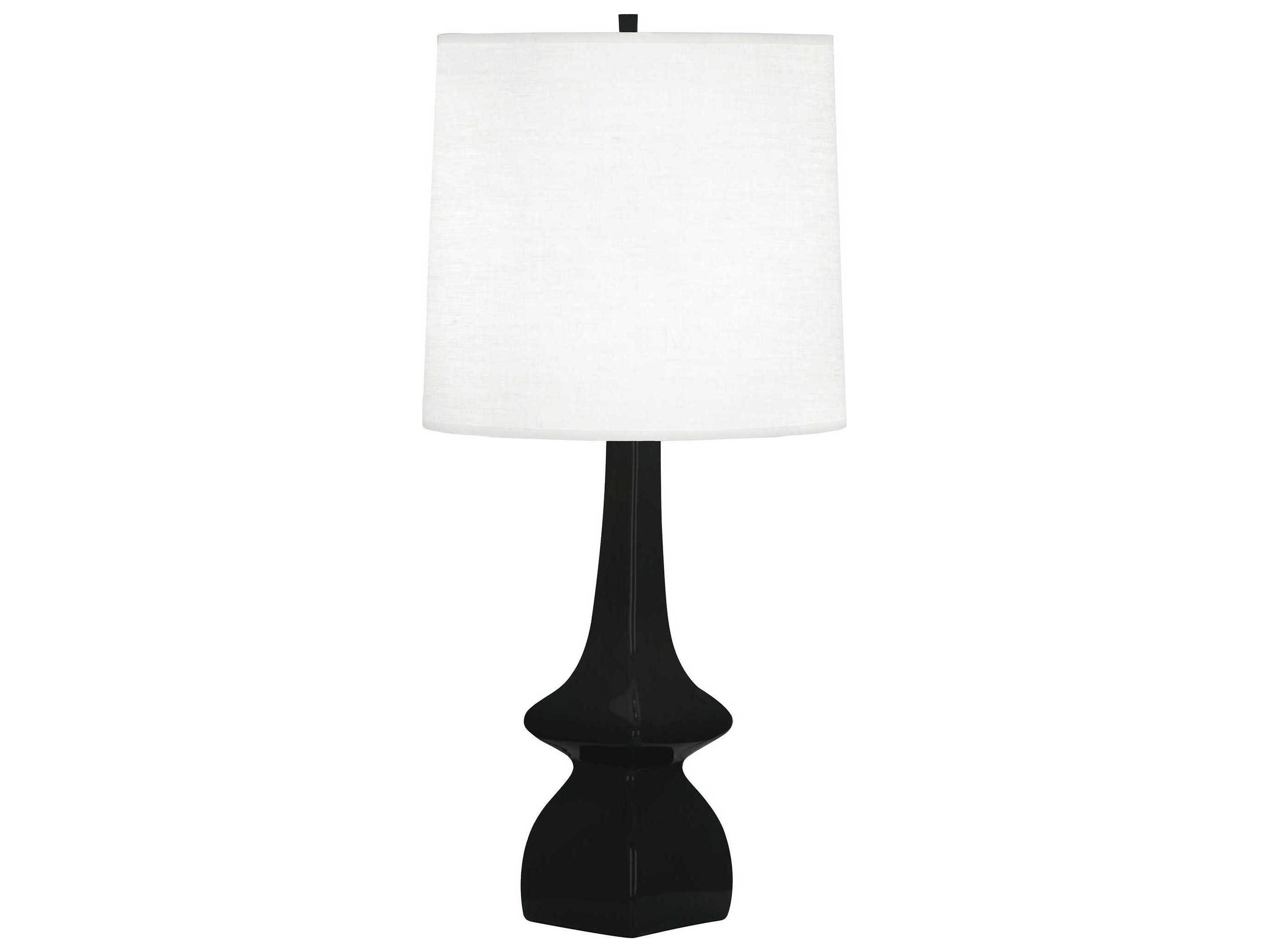 Robert Abbey Jasmine Obsidian Glazed Black Buffet Lamp