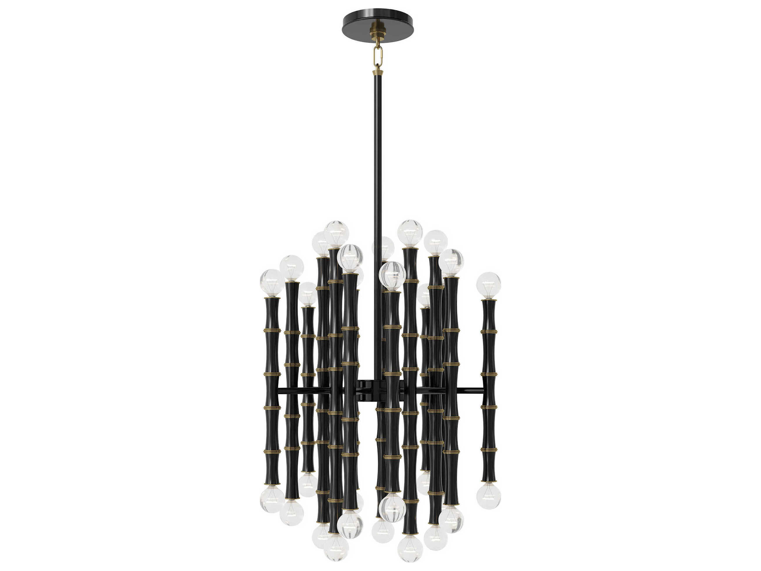 Robert Abbey Kane 30-Light Obsidian Black Pendant