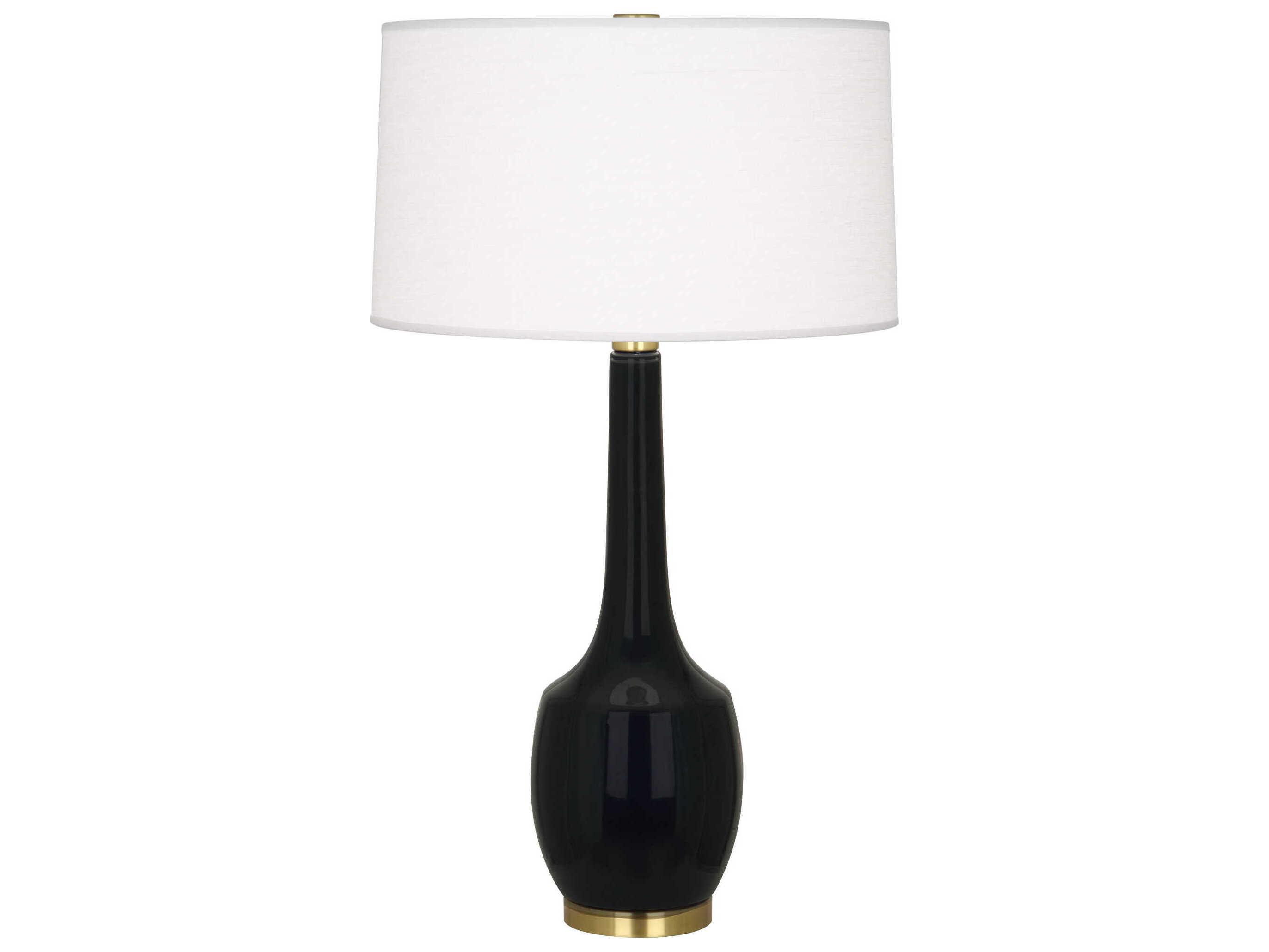 Robert Abbey Delilah Obsidian Glazed Black Buffet Lamp