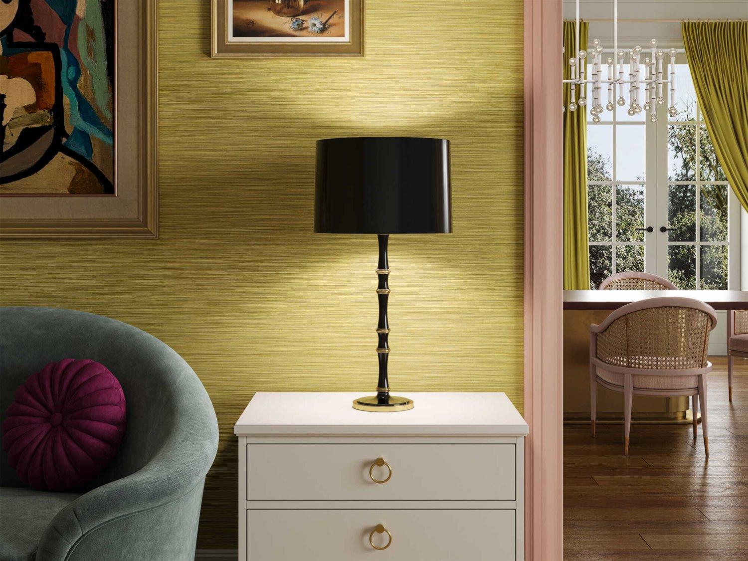 Robert Abbey Kane Obsidian Black Buffet Lamp