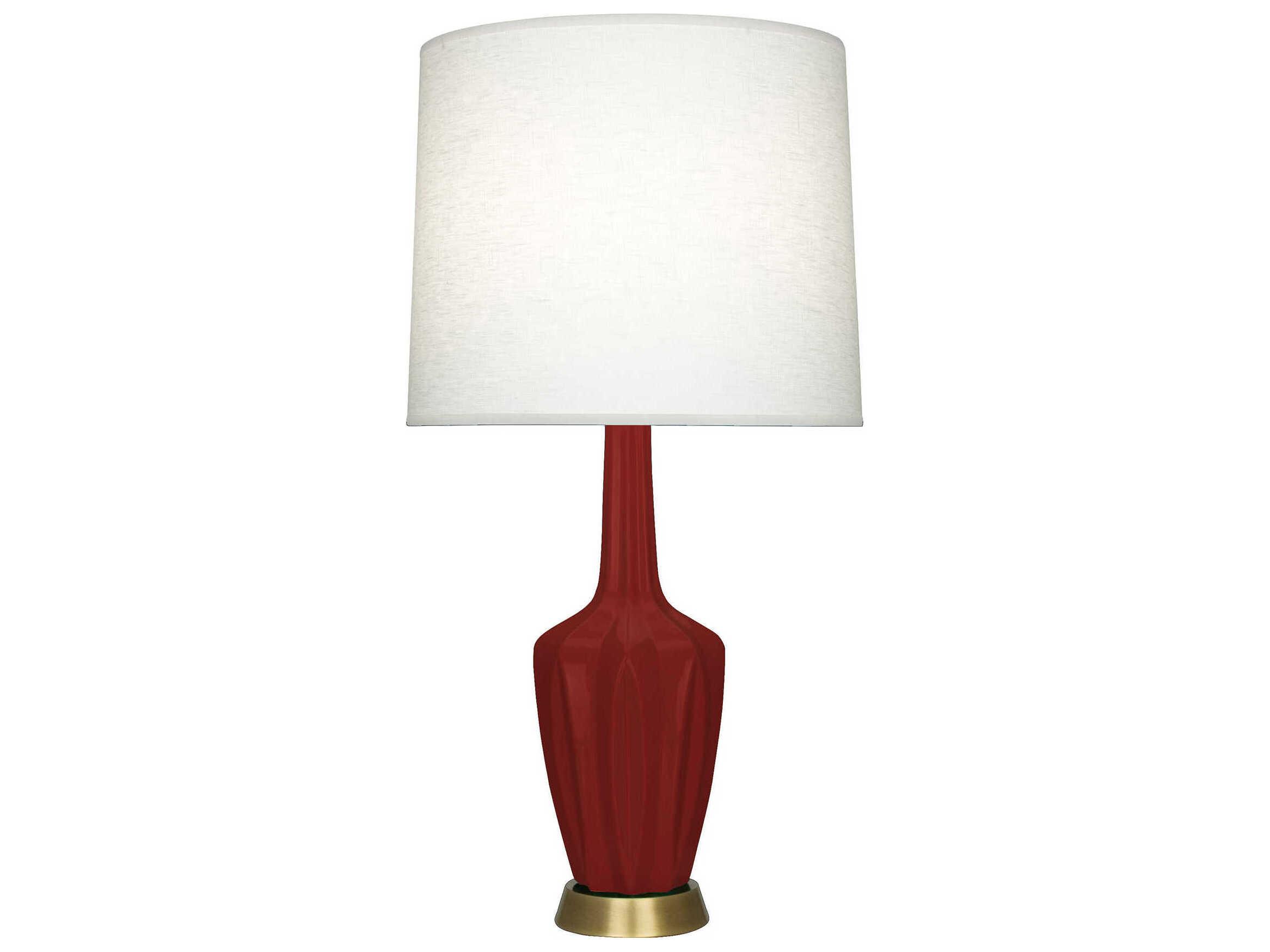 Robert Abbey Emma Oxblood Glazed Red Buffet Lamp