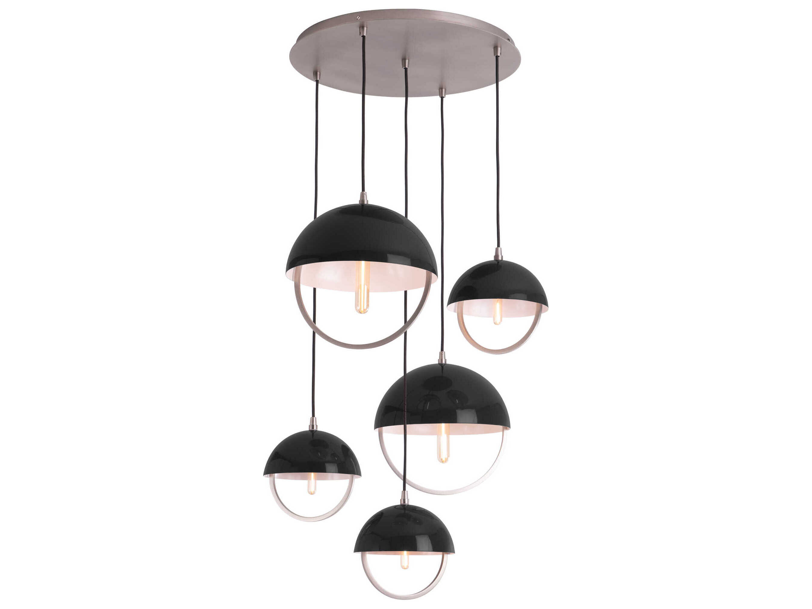 Robert Abbey Mavisten Edition Copernica 8-Light Pewter Pendant