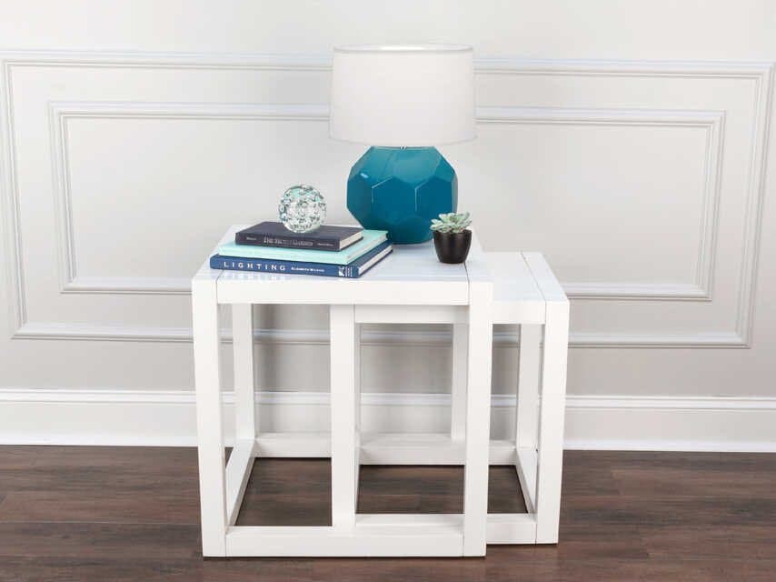 Robert Abbey Franklin Peacock Glazed Blue Table Lamp