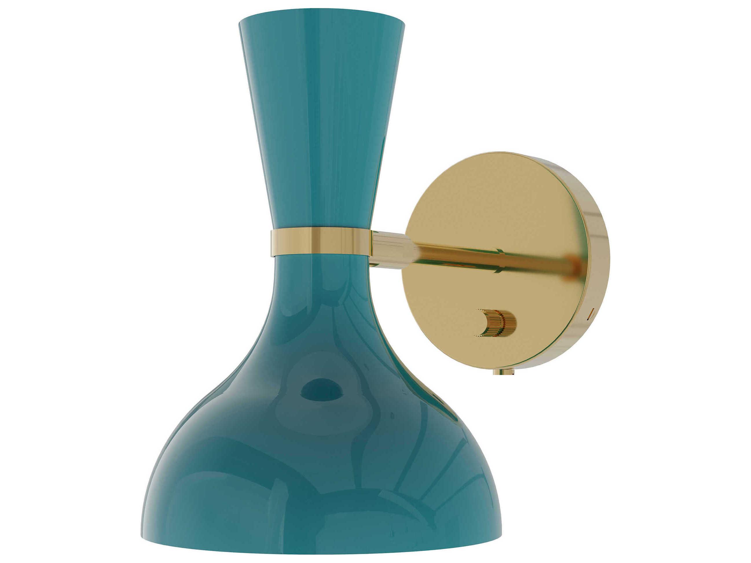 Robert Abbey Clare 1-Light Peacock Green Wall Sconce