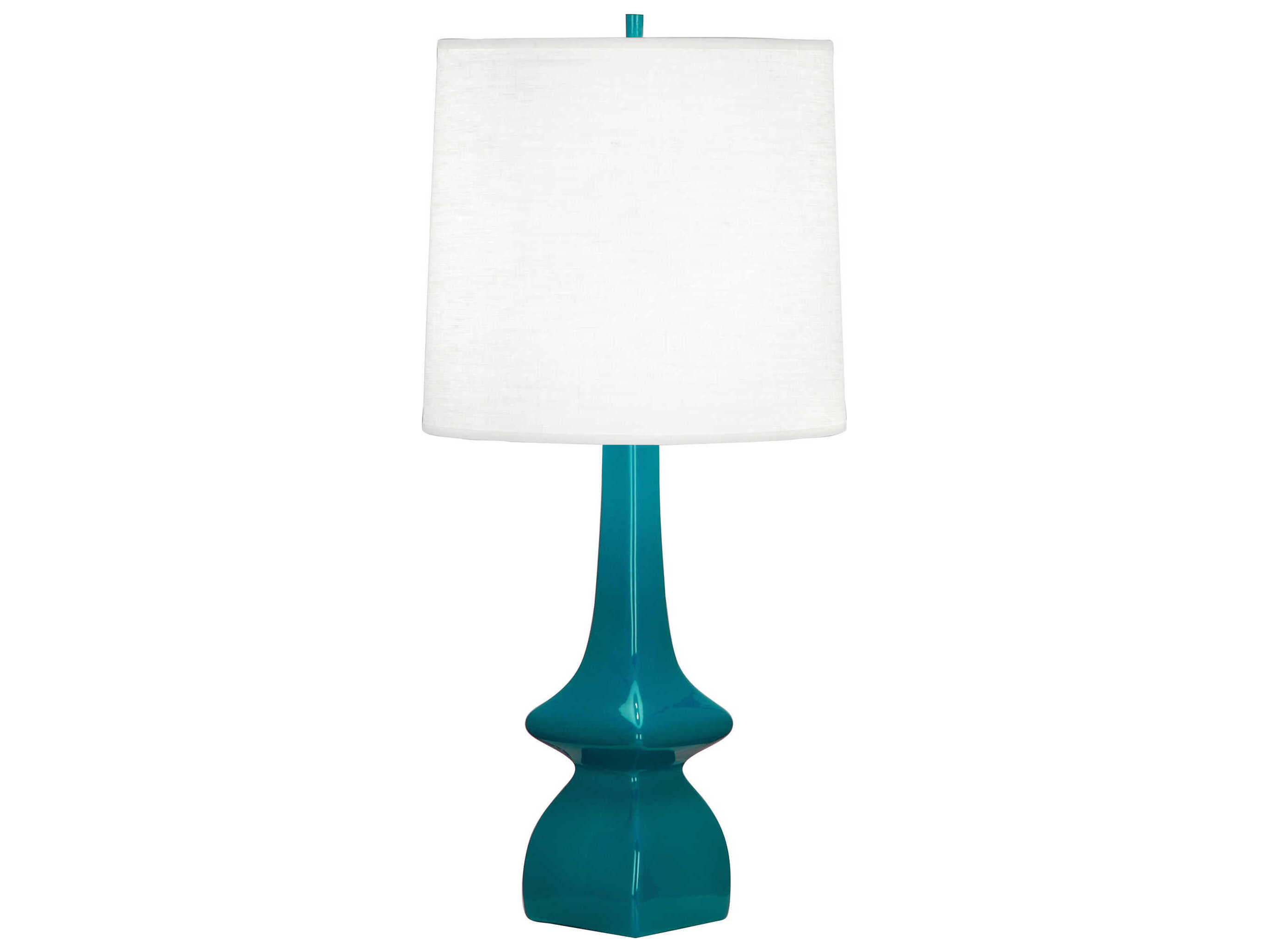Robert Abbey Jasmine Peacock Glazed Green Buffet Lamp