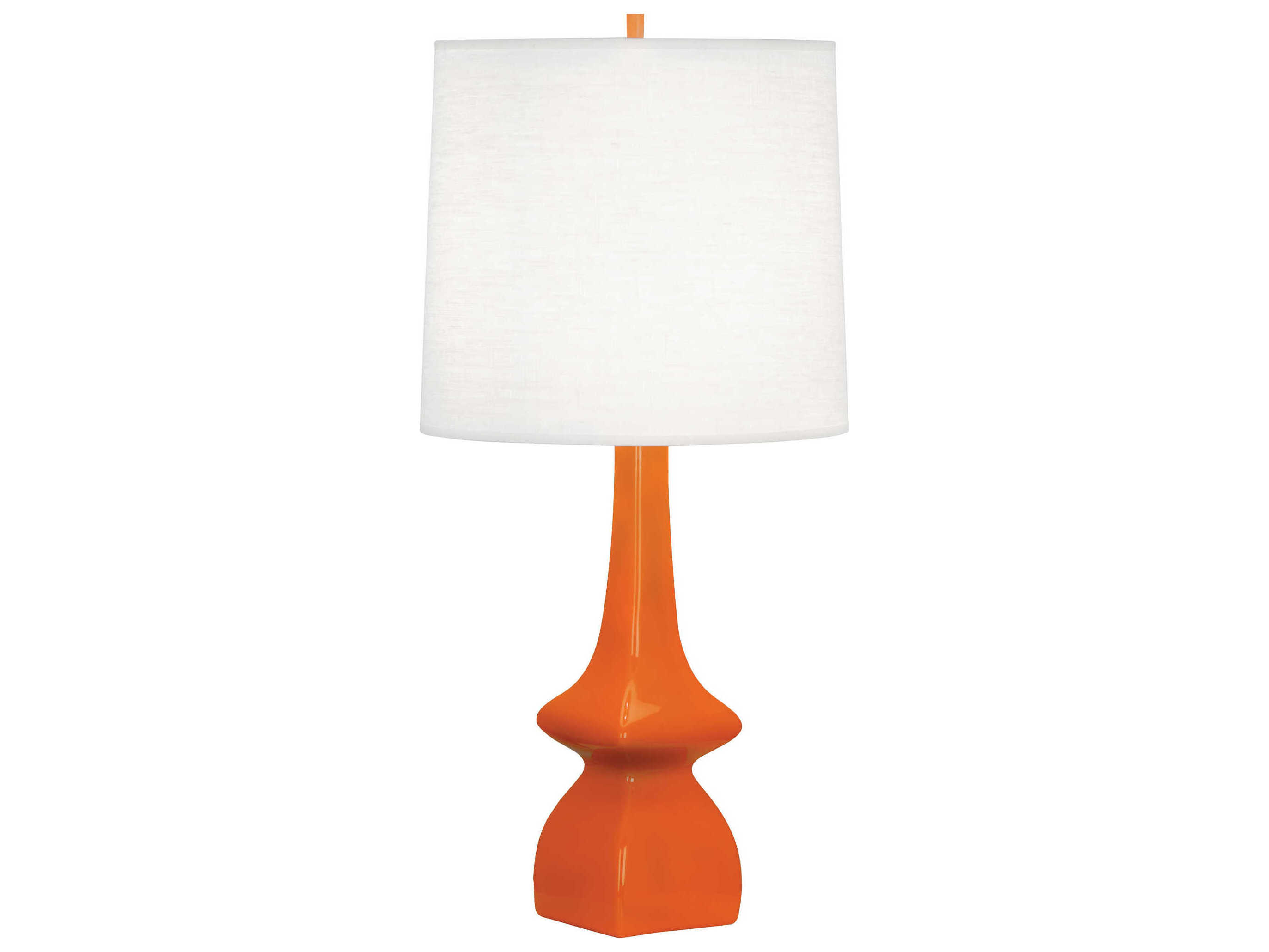 Robert Abbey Jasmine Pumpkin Glazed Orange Buffet Lamp