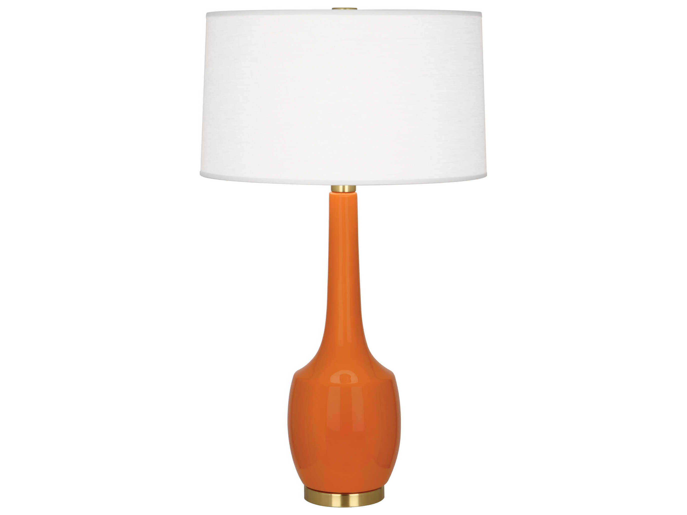 Robert Abbey Delilah Pumpkin Glazed Orange Buffet Lamp