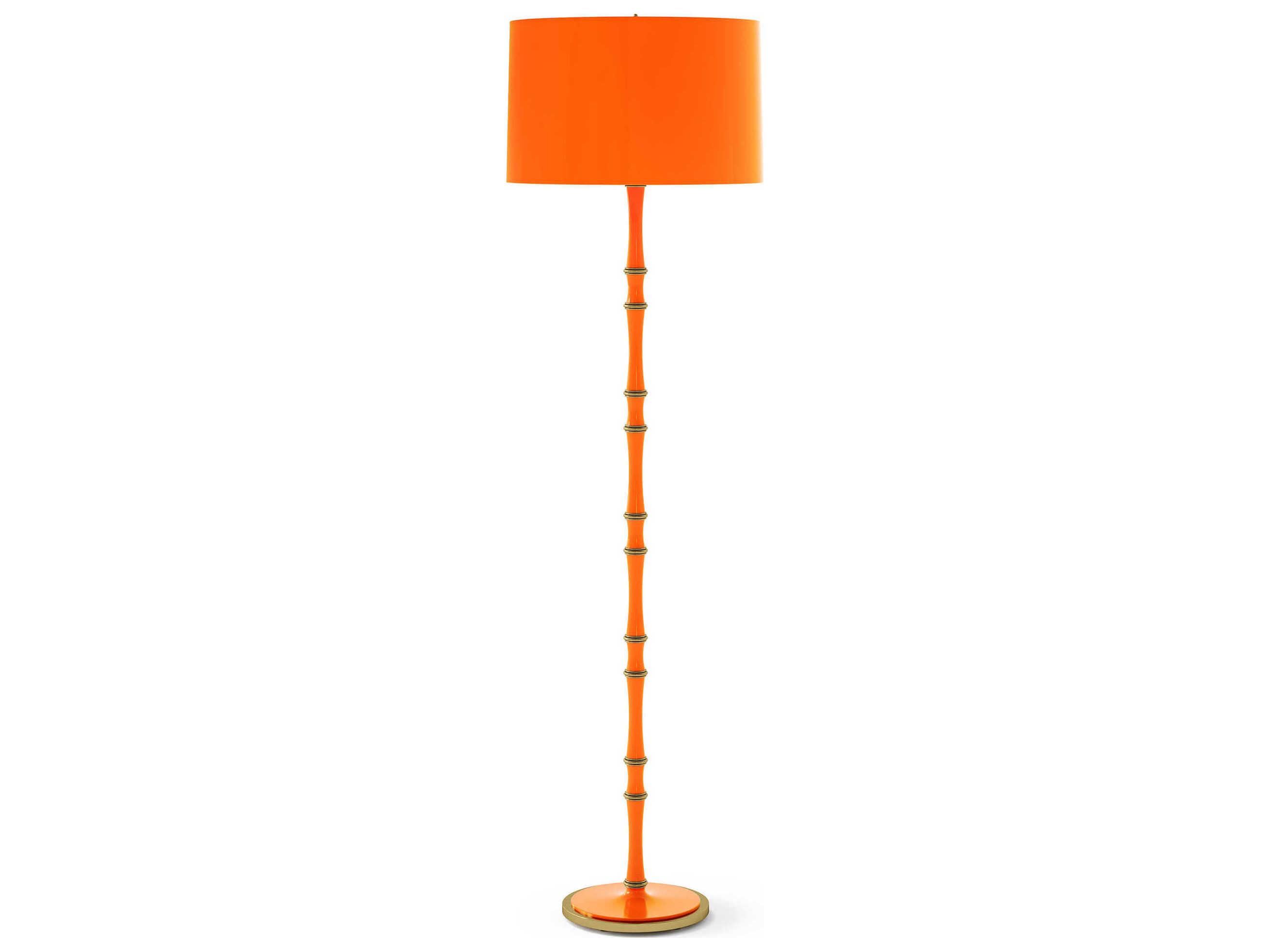 Robert Abbey Kane Pumpkin Orange Floor Lamp