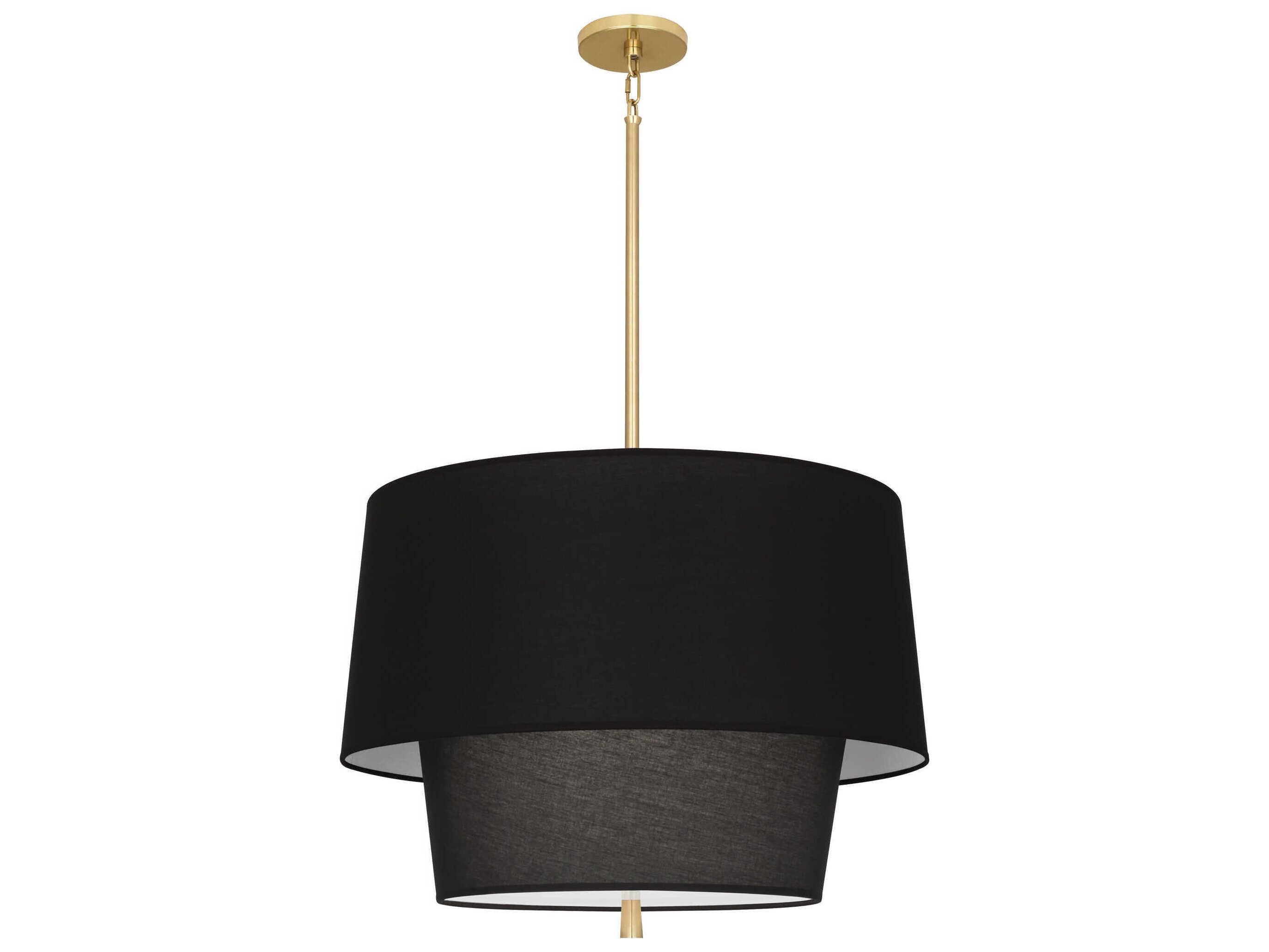 Robert Abbey Decker 3-Light Raven Black Pendant