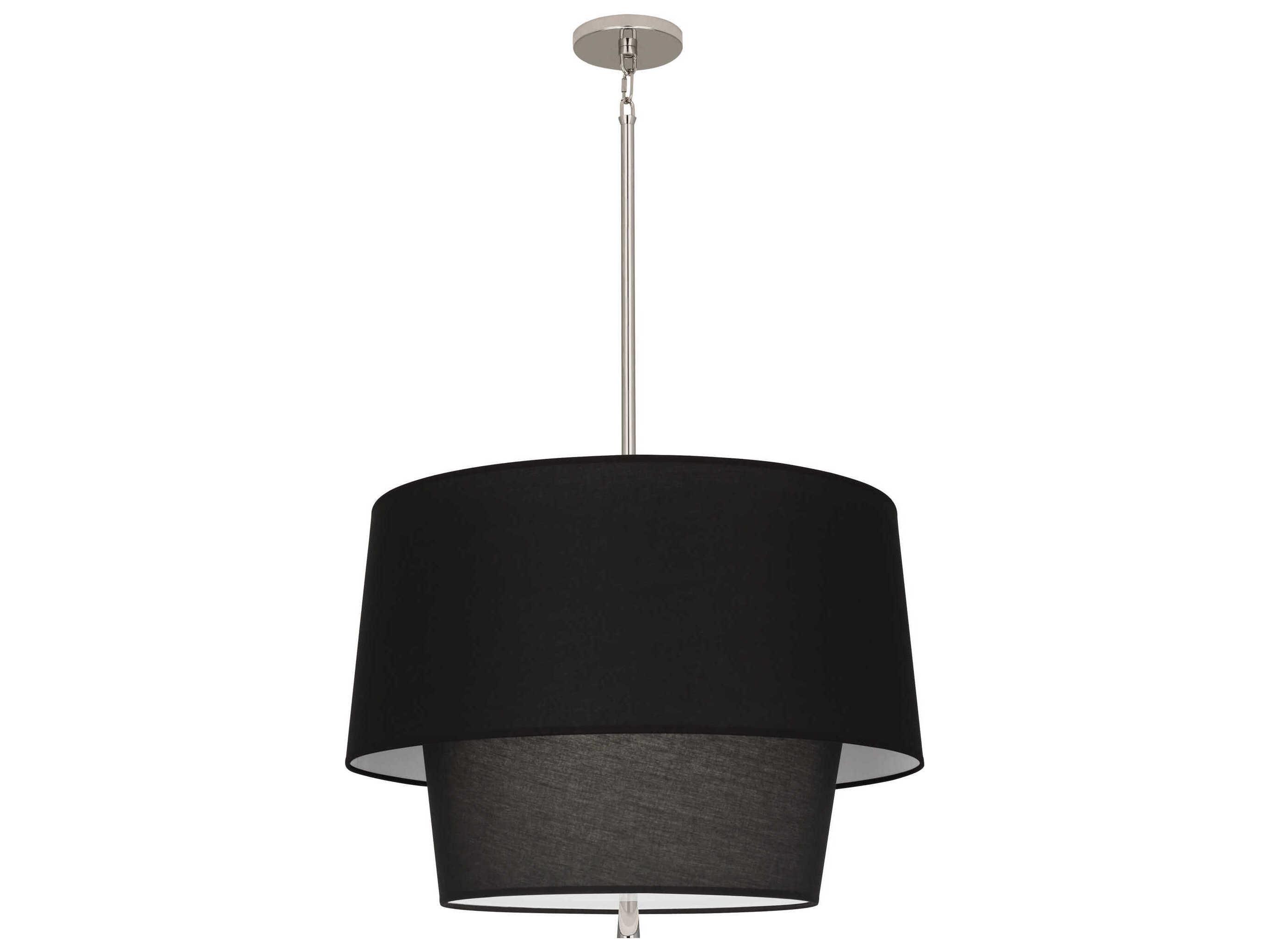 Robert Abbey Decker 3-Light Raven Black Pendant