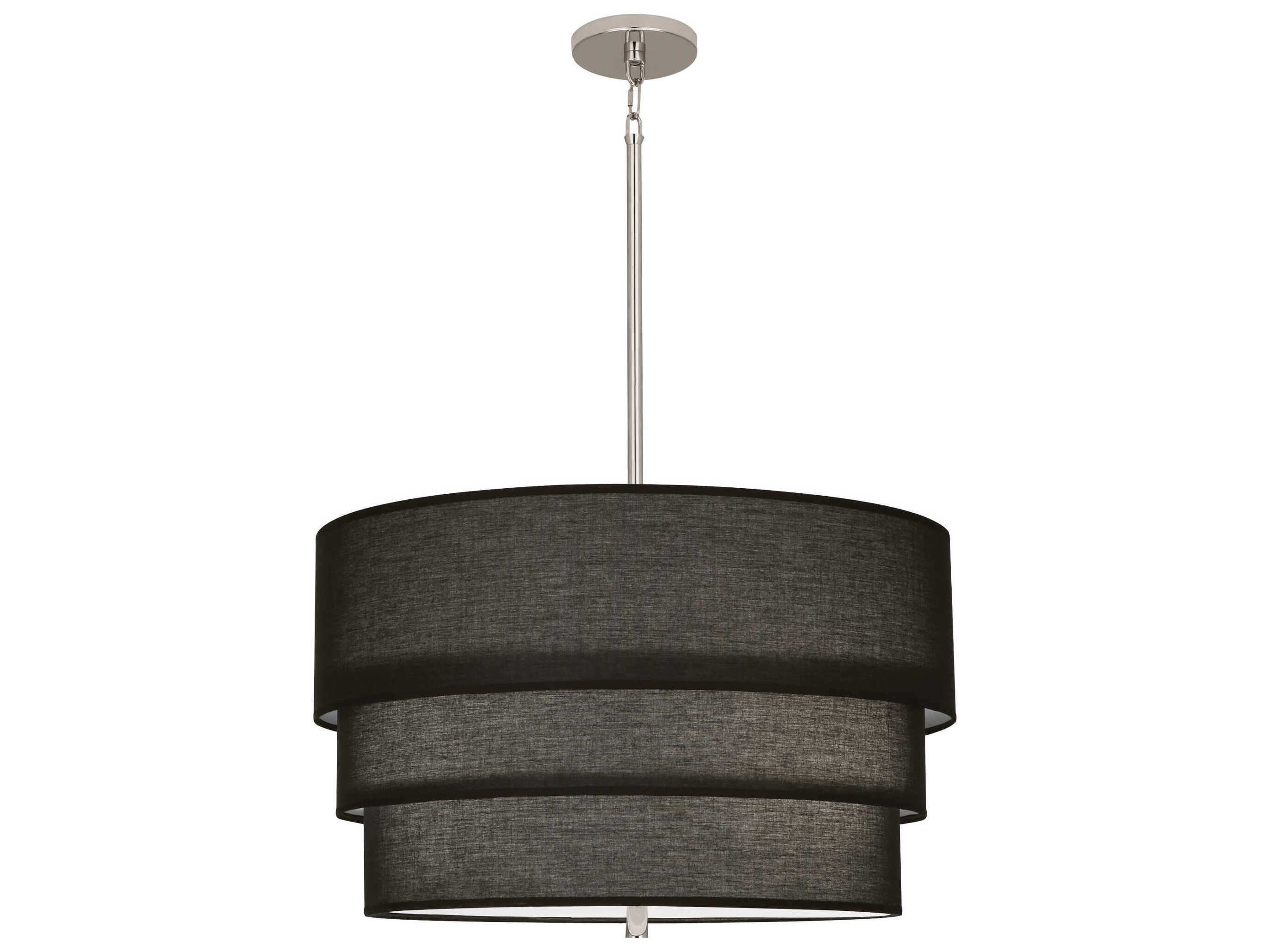 Robert Abbey Decker 3-Light Raven Black Pendant