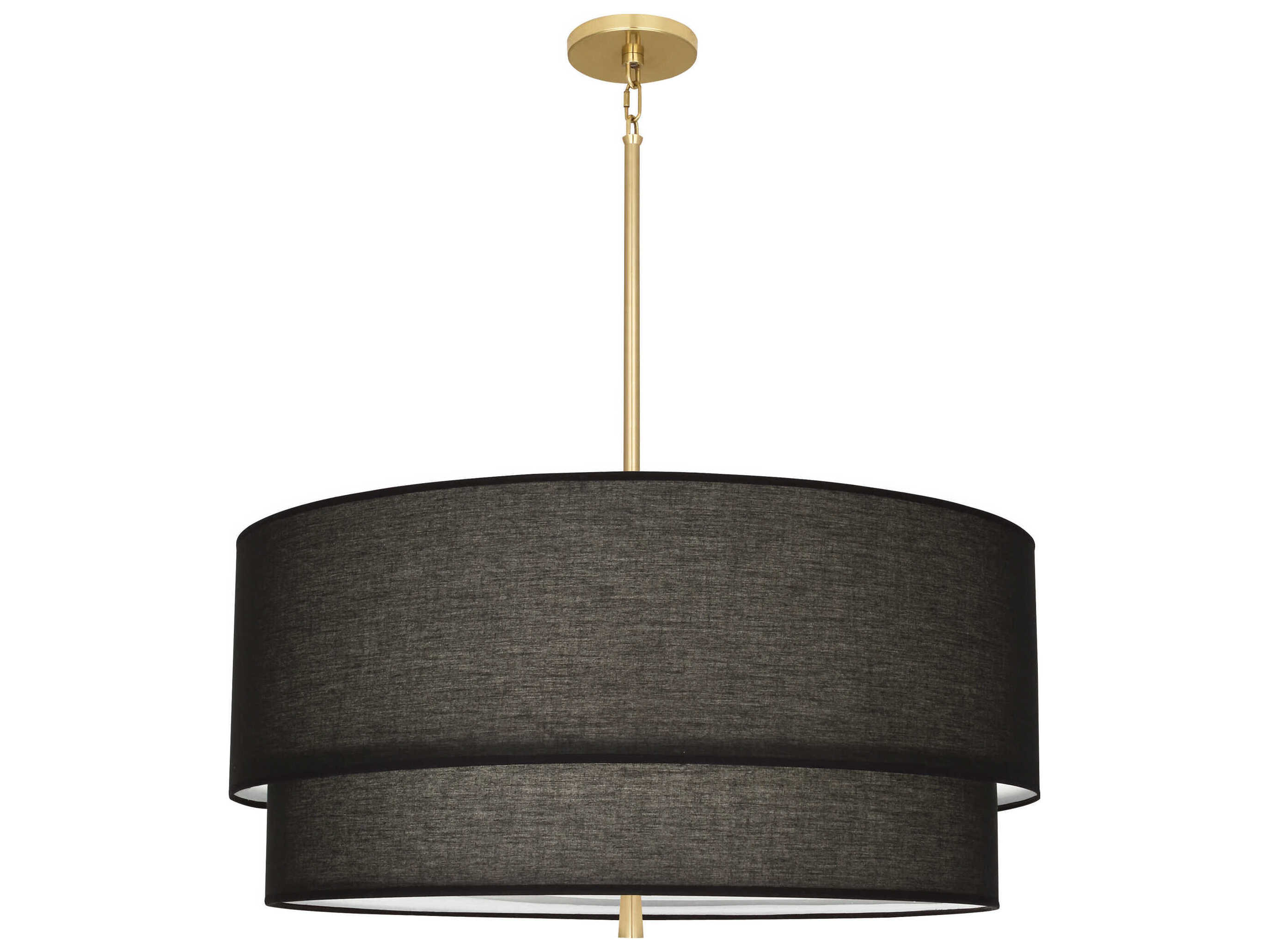 Robert Abbey Decker 3-Light Raven Black Pendant