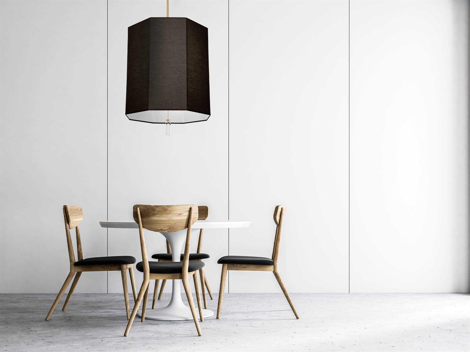 Robert Abbey Kate 6-Light Raven Black Pendant